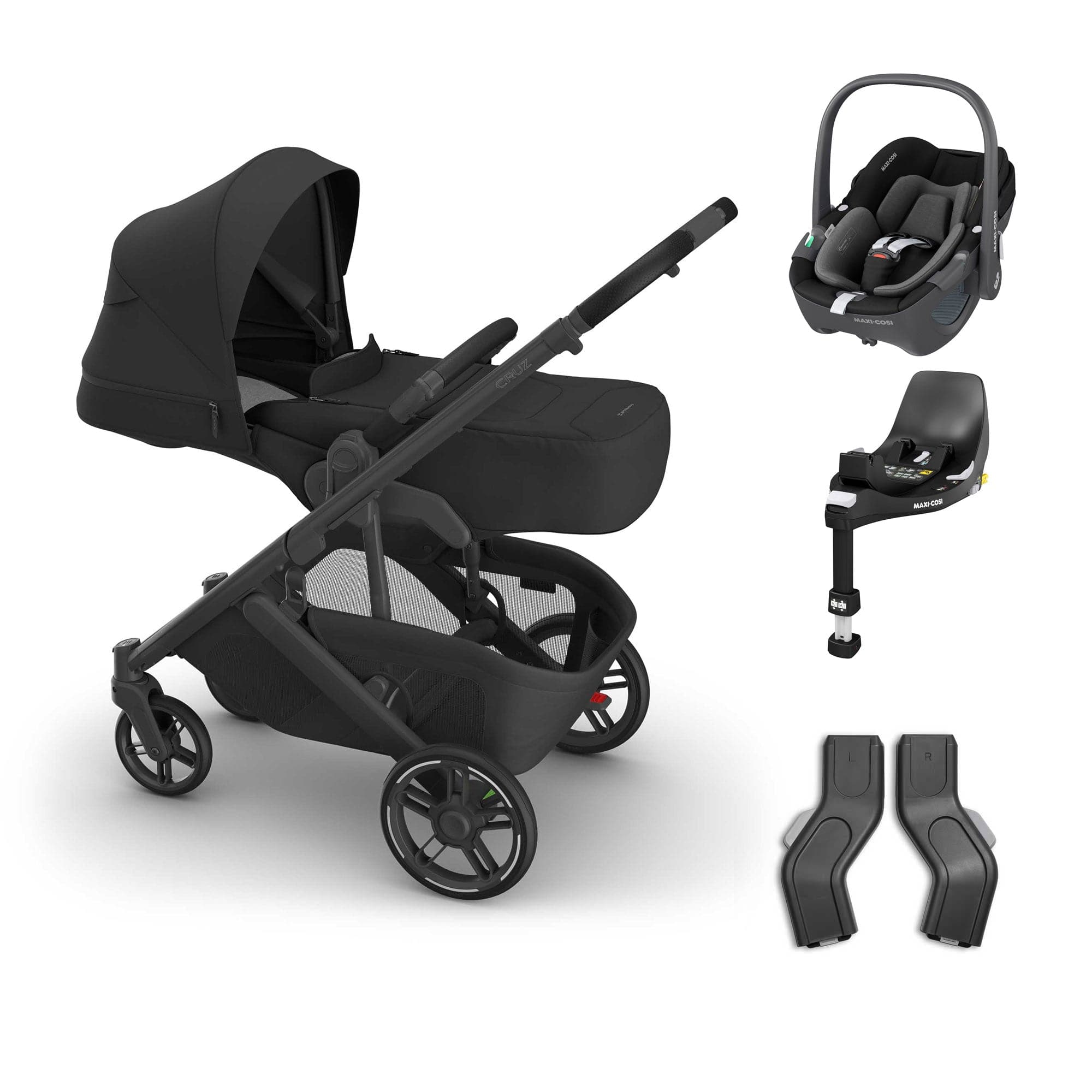 Uppababy baby pushchairs Uppababy Cruz V3 Maxi-Cosi Bundle + Infant Cover - Jake 20795-CRZ-INF-JKE-2