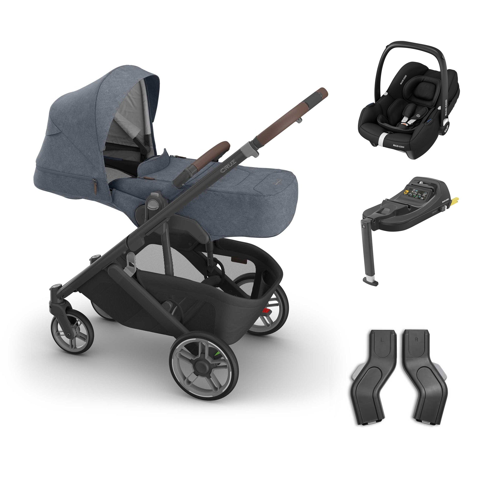 Uppababy baby pushchairs Uppababy Cruz V3 Maxi-Cosi Bundle + Infant Cover - Julian 20801-CRZ-INF-JUL-1