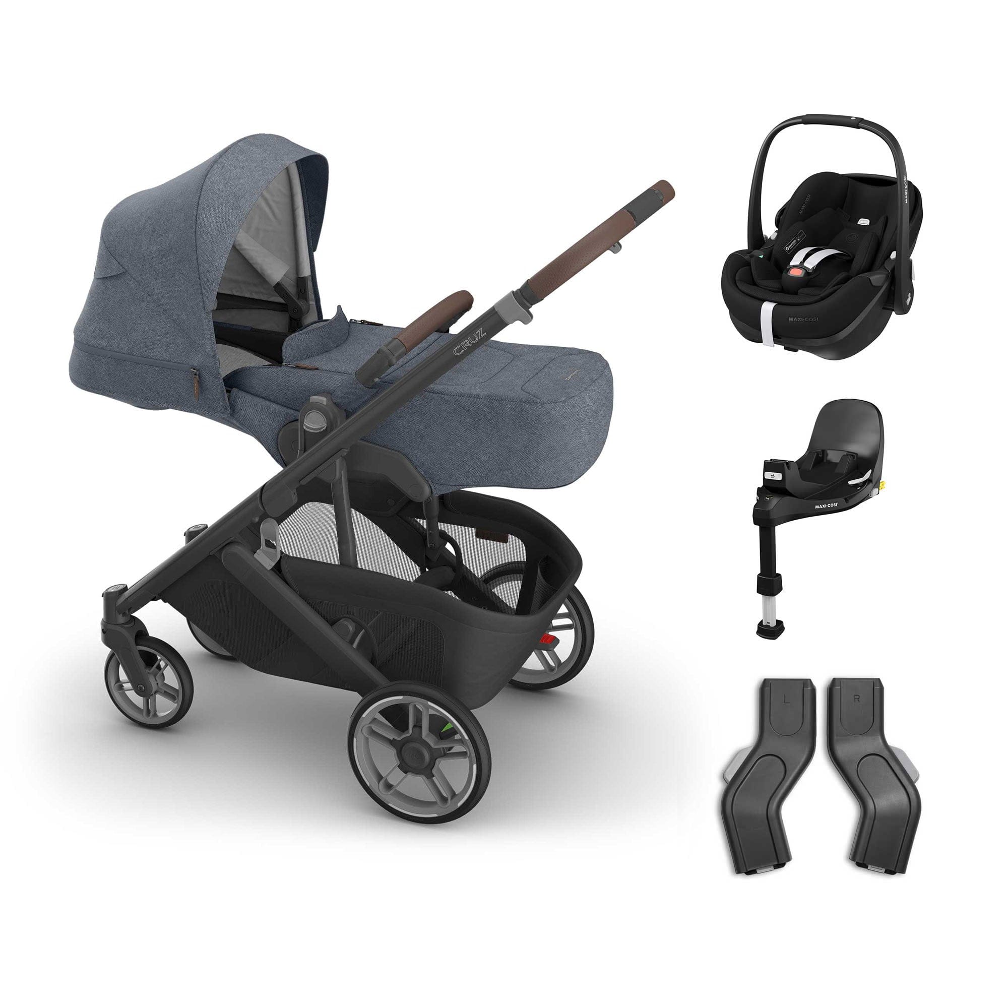 Uppababy baby pushchairs Uppababy Cruz V3 Maxi-Cosi Bundle + Infant Cover - Julian 20801-CRZ-INF-JUL-3