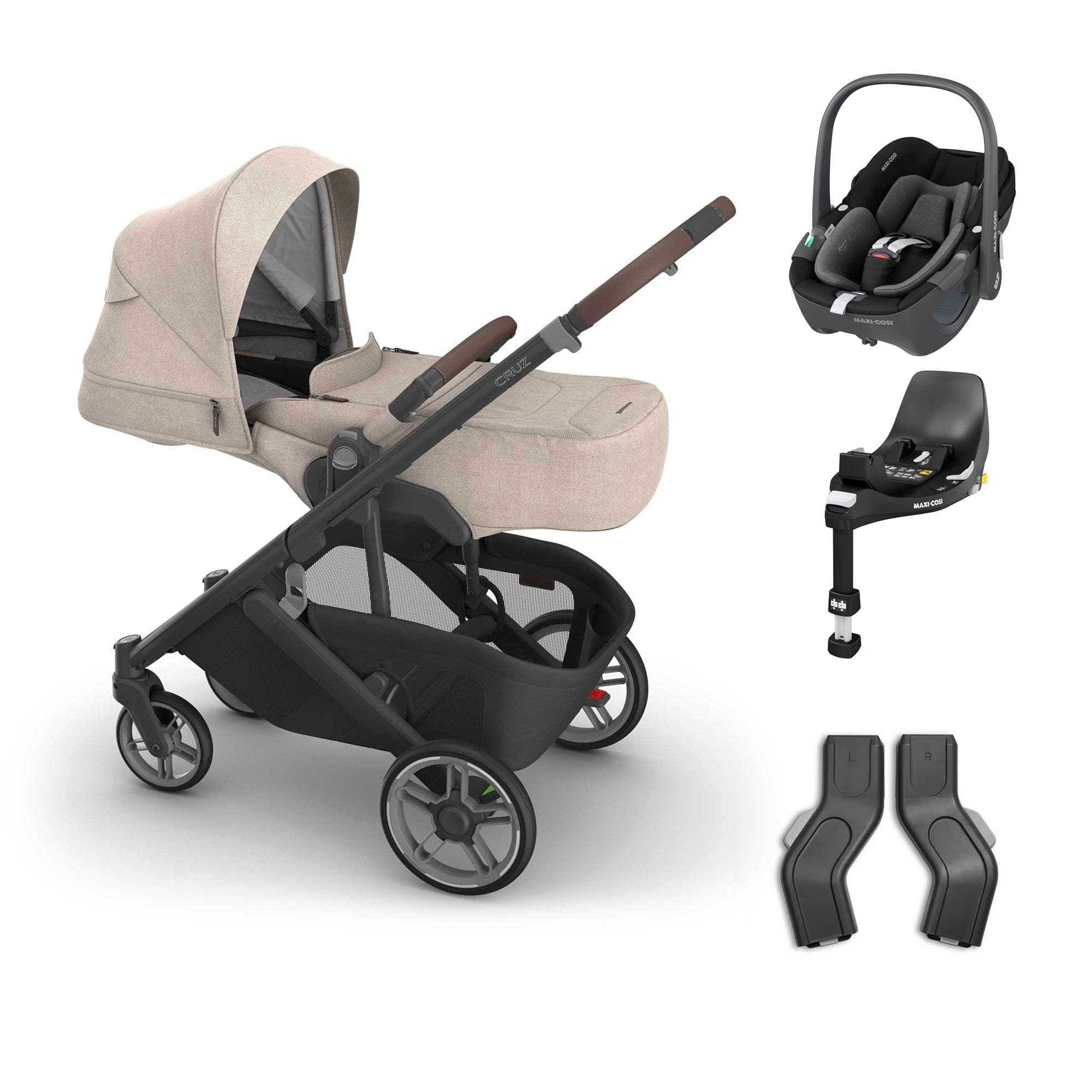 Uppababy baby pushchairs Uppababy Cruz V3 Maxi-Cosi Bundle + Infant Cover - Liam 20801-CRZ-INF-LIA-2