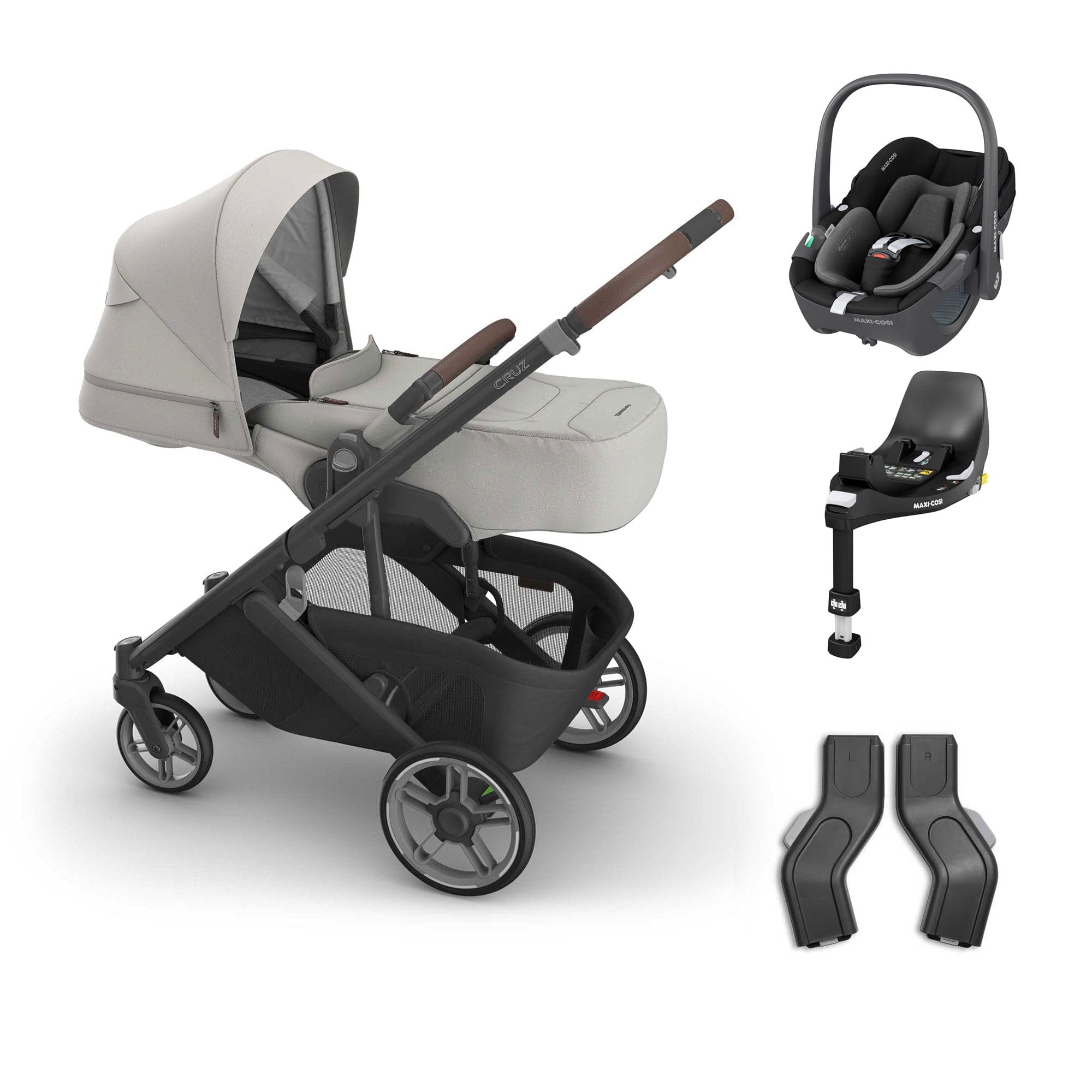 Uppababy baby pushchairs Uppababy Cruz V3 Maxi-Cosi Bundle + Infant Cover - Savannah 20818-CRZ-INF-SAV-2