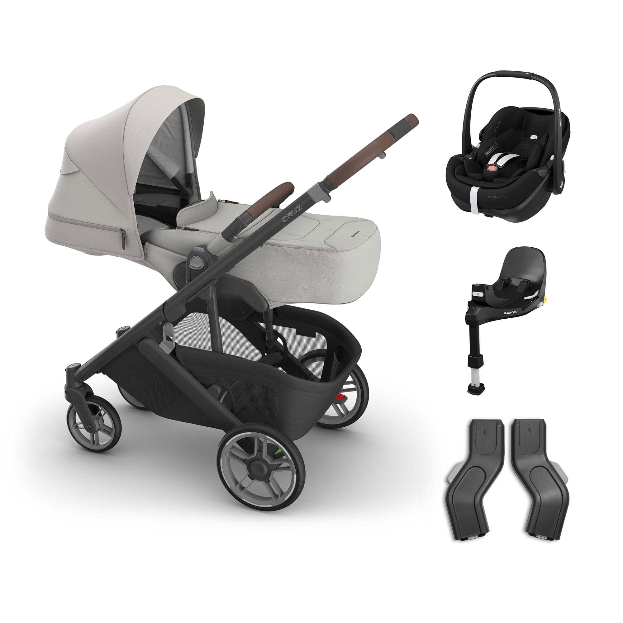Uppababy baby pushchairs Uppababy Cruz V3 Maxi-Cosi Bundle + Infant Cover - Savannah 20818-CRZ-INF-SAV-3