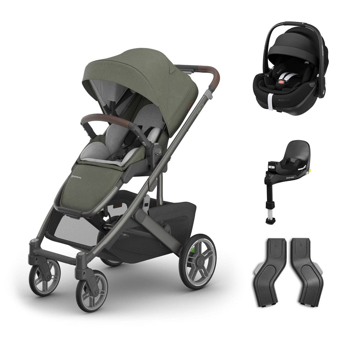 Uppababy baby pushchairs Uppababy Cruz V3 Maxi-Cosi Travel System - Evelyn 20049-TVS-EVE-2
