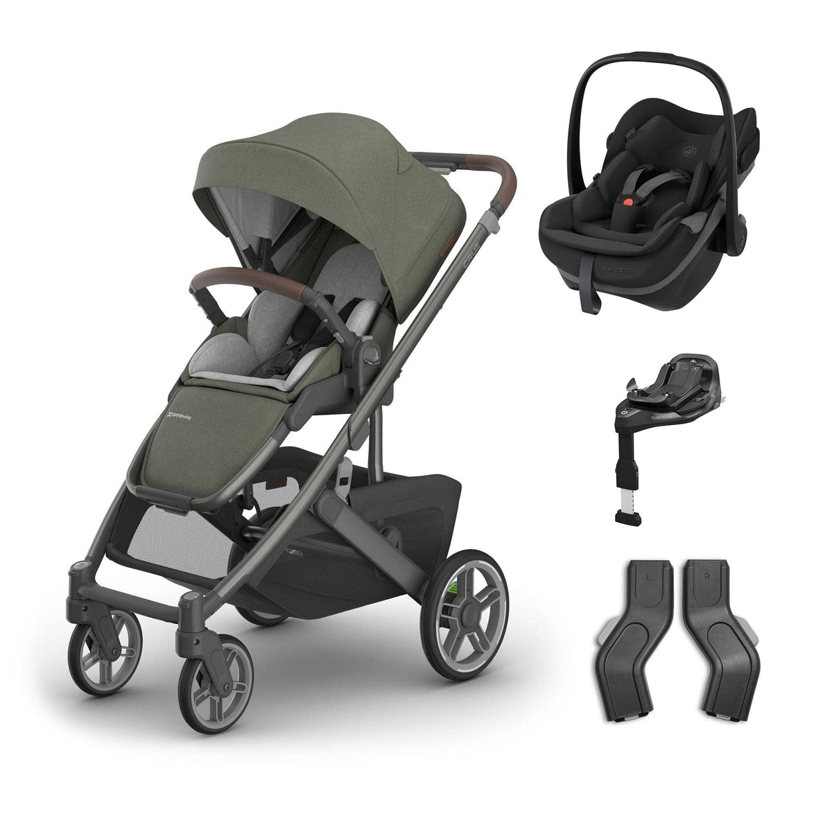 Uppababy baby pushchairs Uppababy Cruz V3 Maxi-Cosi Travel System - Evelyn 23632-TVS-EVE-3
