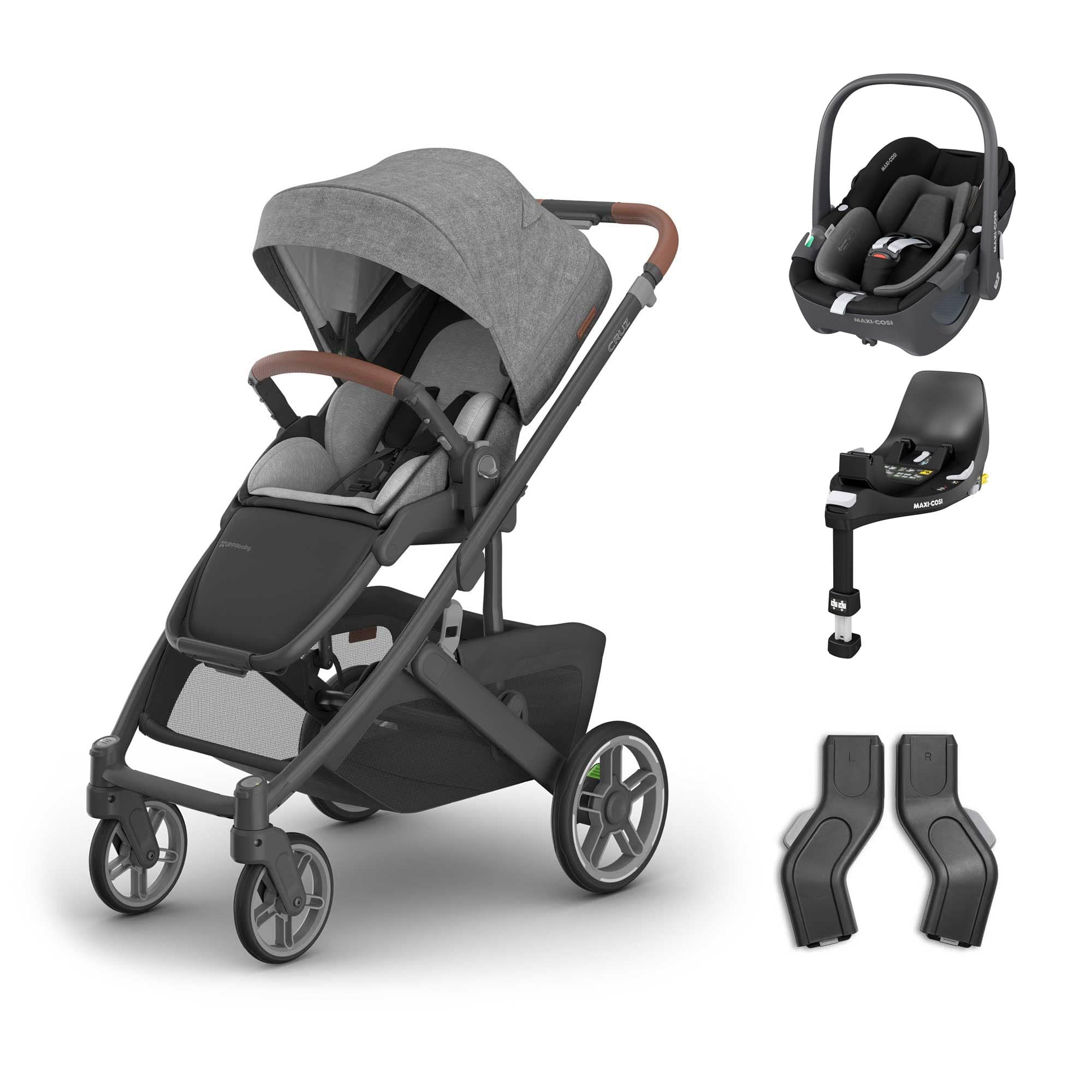 Uppababy baby pushchairs Uppababy Cruz V3 Maxi-Cosi Travel System - Greyson 20051-TVS-GRY-1