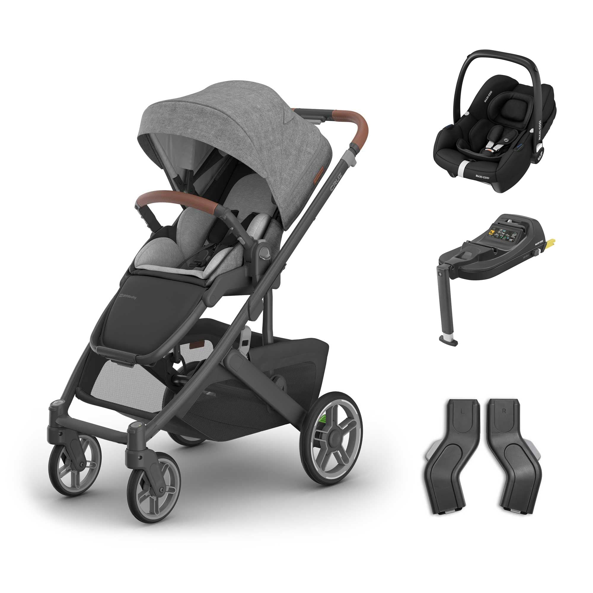 Uppababy baby pushchairs Uppababy Cruz V3 Maxi-Cosi Travel System - Greyson 20051-TVS-GRY