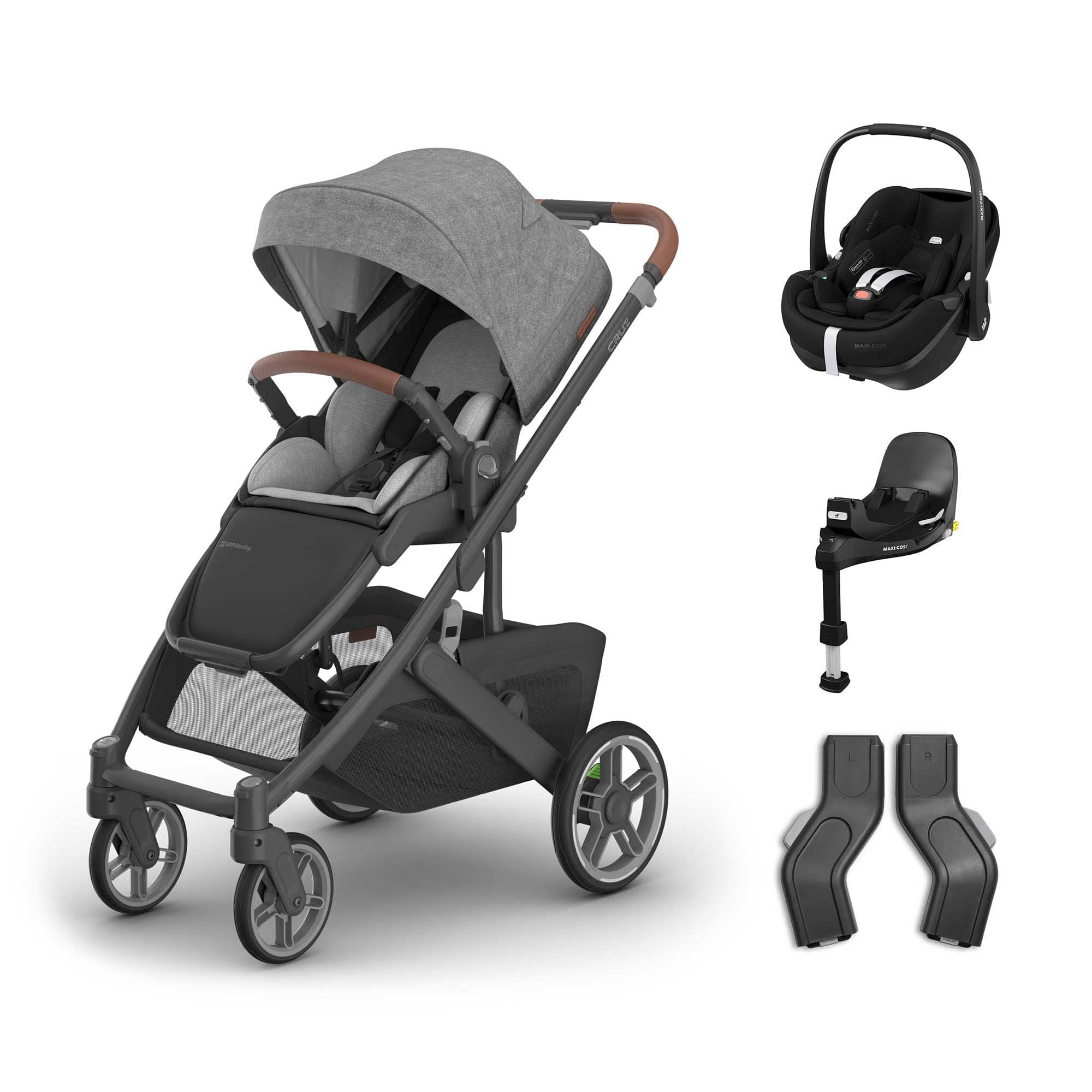Uppababy baby pushchairs Uppababy Cruz V3 Maxi-Cosi Travel System - Greyson 20051-TVS-GRY-2