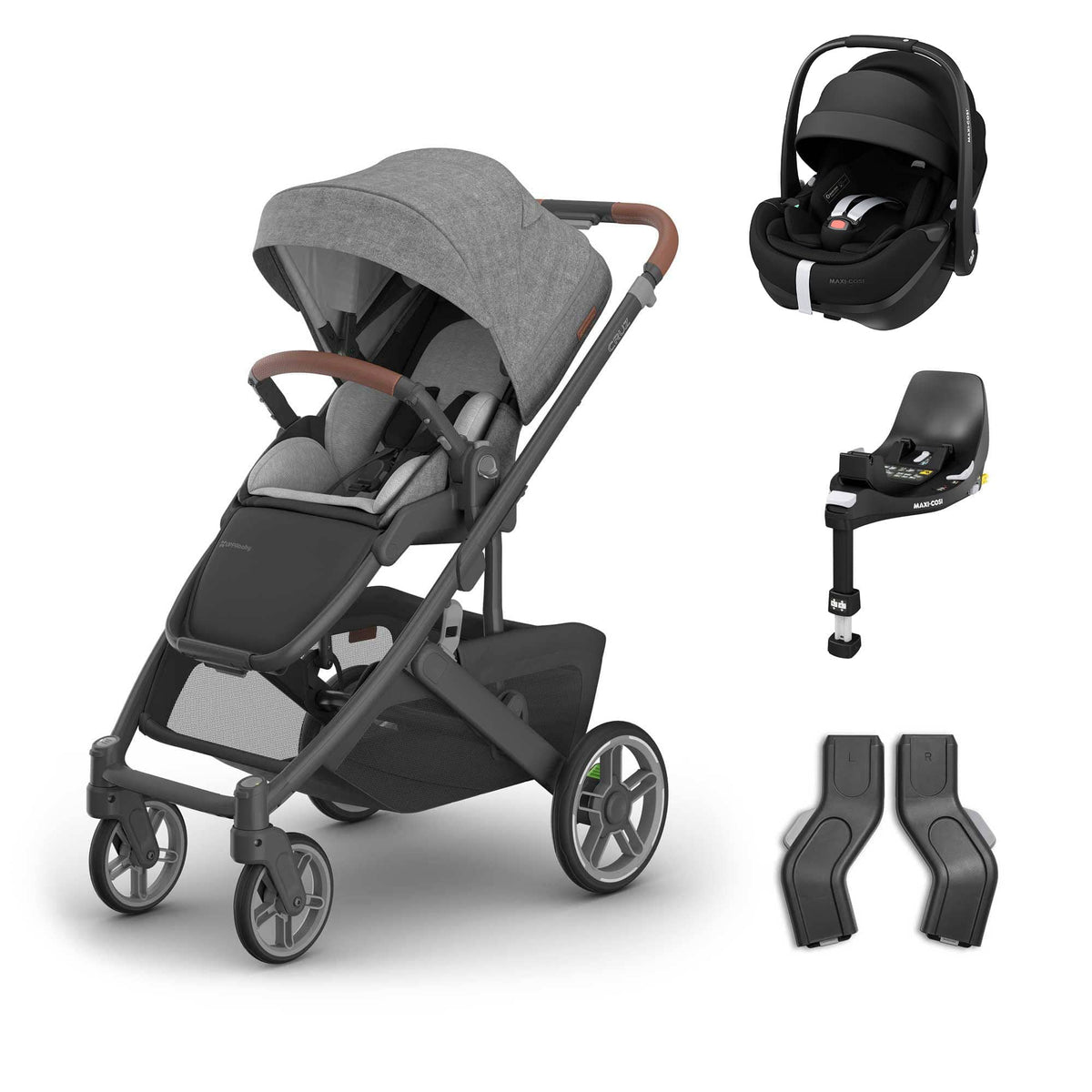 Uppababy baby pushchairs Uppababy Cruz V3 Maxi-Cosi Travel System - Greyson 20051-TVS-GRY-2