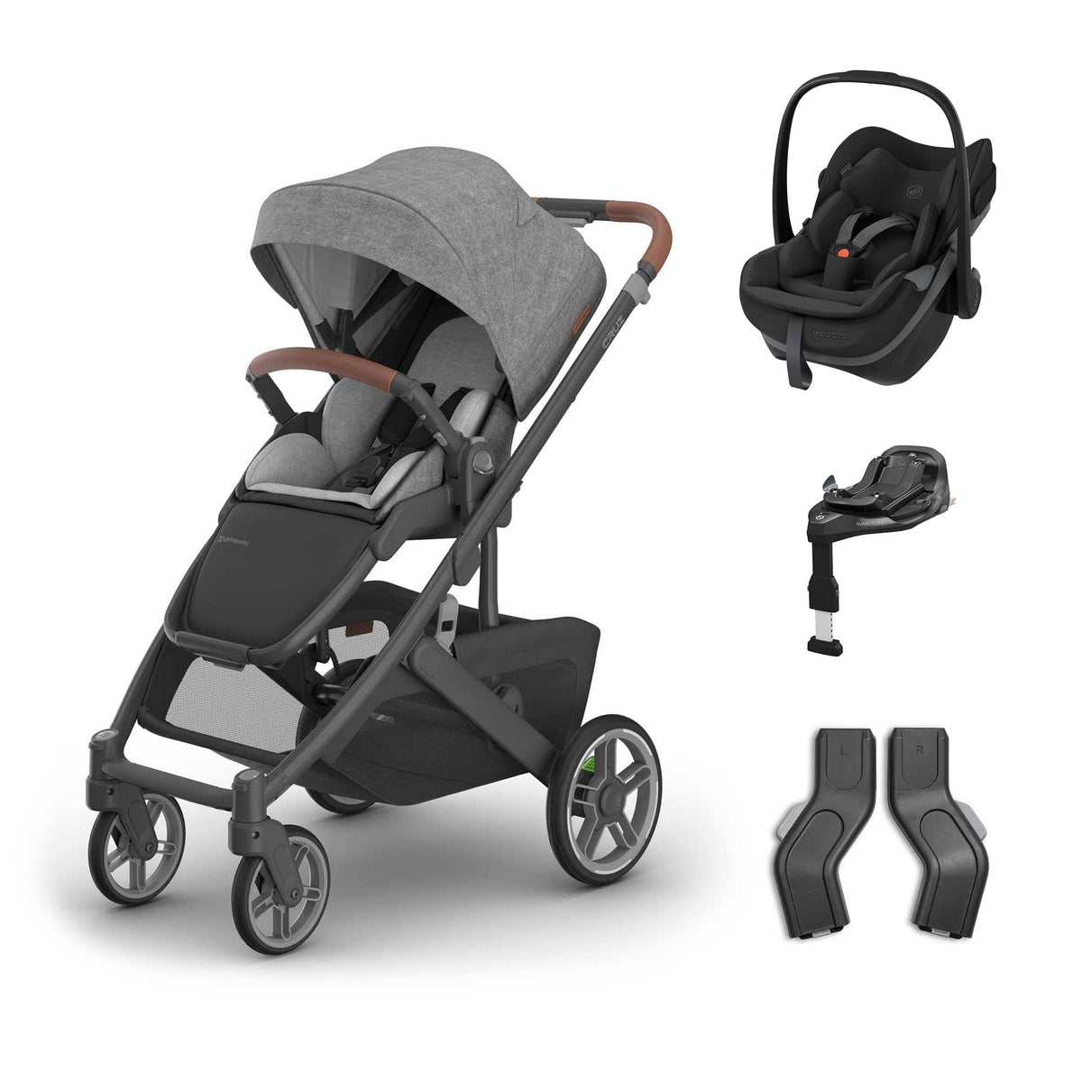 Uppababy baby pushchairs Uppababy Cruz V3 Maxi-Cosi Travel System - Greyson 23633-TVS-GRY-3