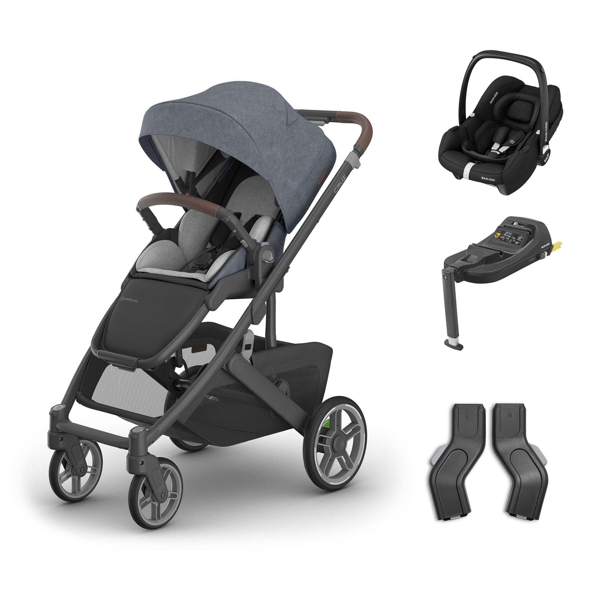 Uppababy baby pushchairs Uppababy Cruz V3 Maxi-Cosi Travel System - Julian 20055-TVS-JUL