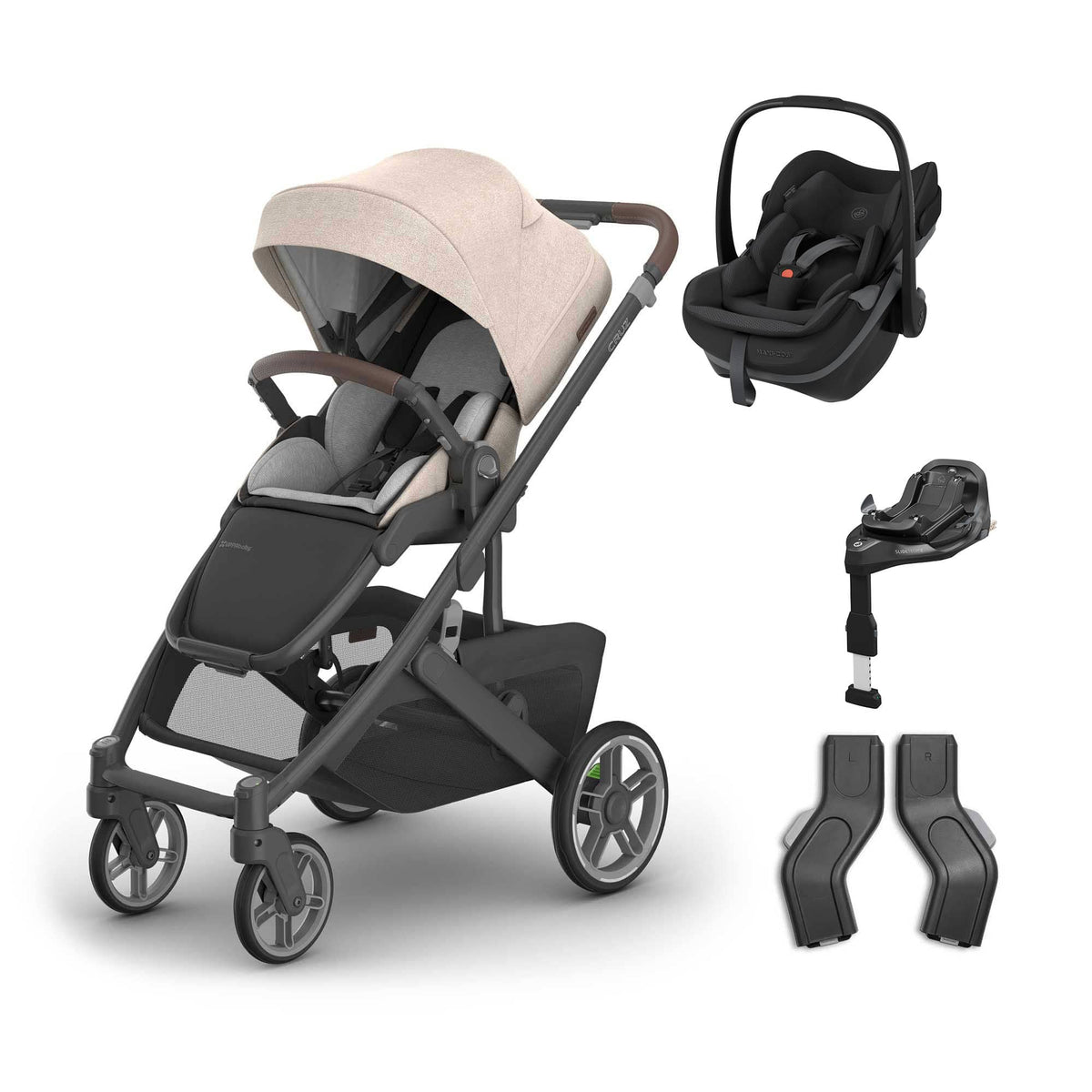 Uppababy baby pushchairs Uppababy Cruz V3 Maxi-Cosi Travel System - Liam 23636-TVS-LIA-3