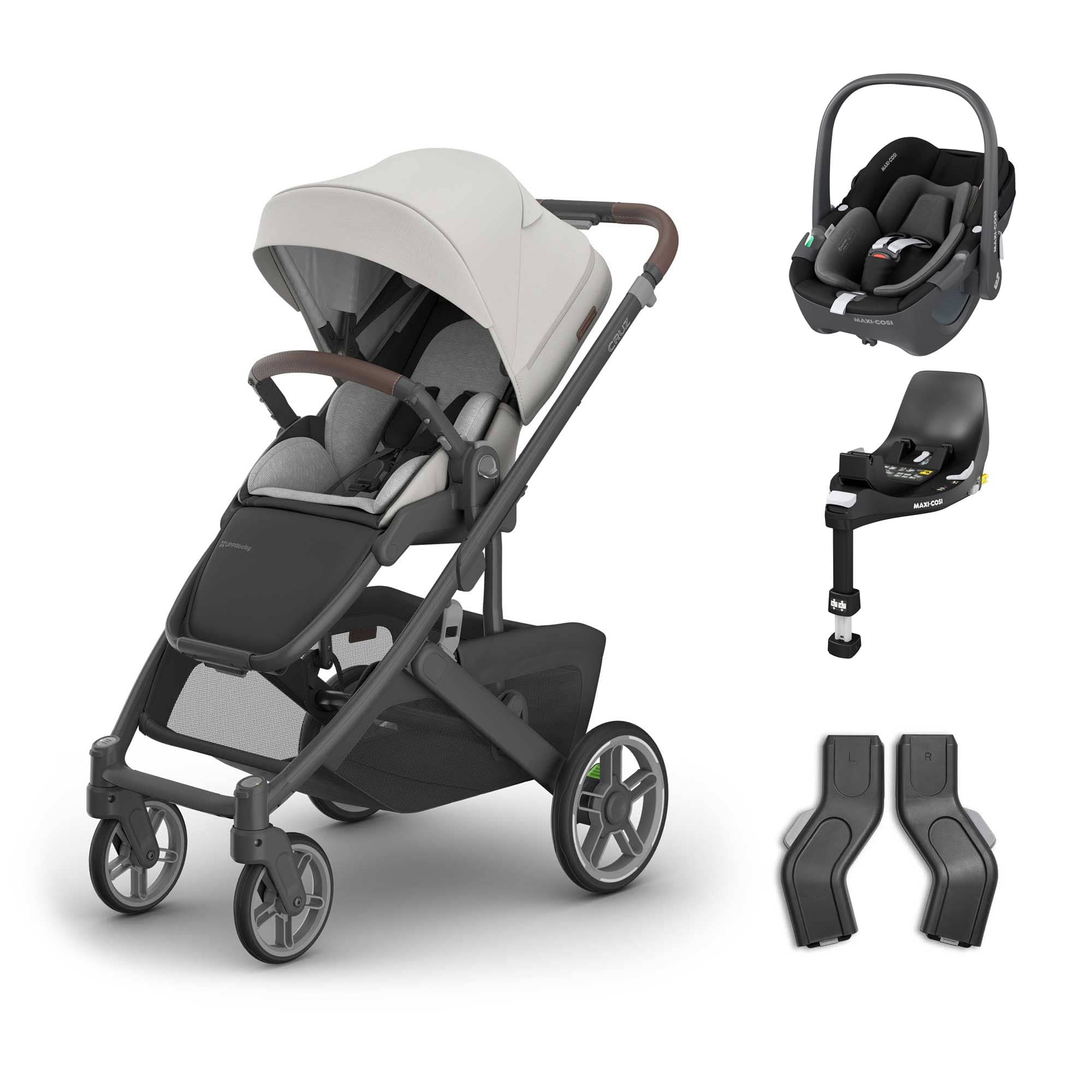 Uppababy baby pushchairs Uppababy Cruz V3 Maxi-Cosi Travel System - Savannah 20054-TVS-SAV-1