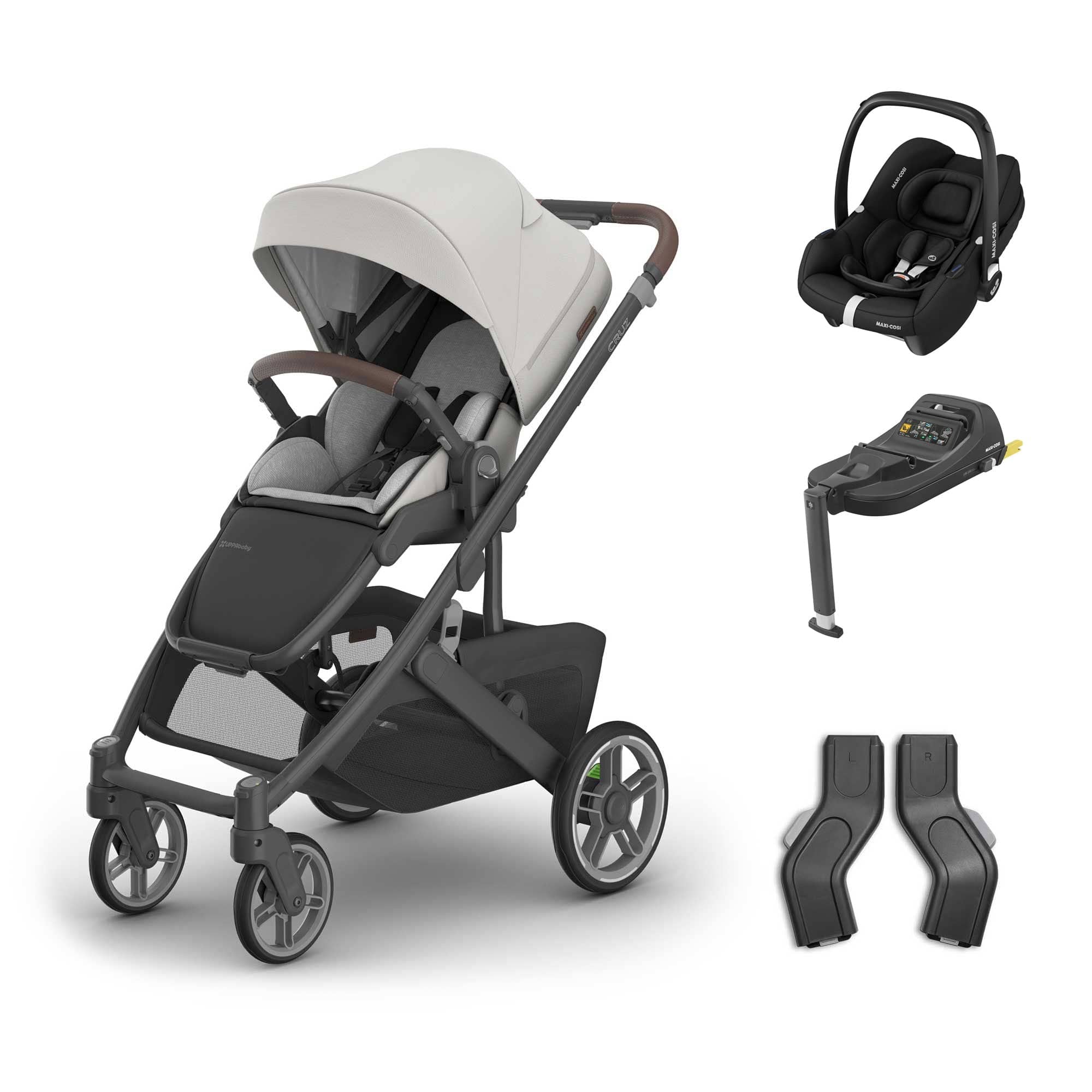 Uppababy baby pushchairs Uppababy Cruz V3 Maxi-Cosi Travel System - Savannah 20054-TVS-SAV
