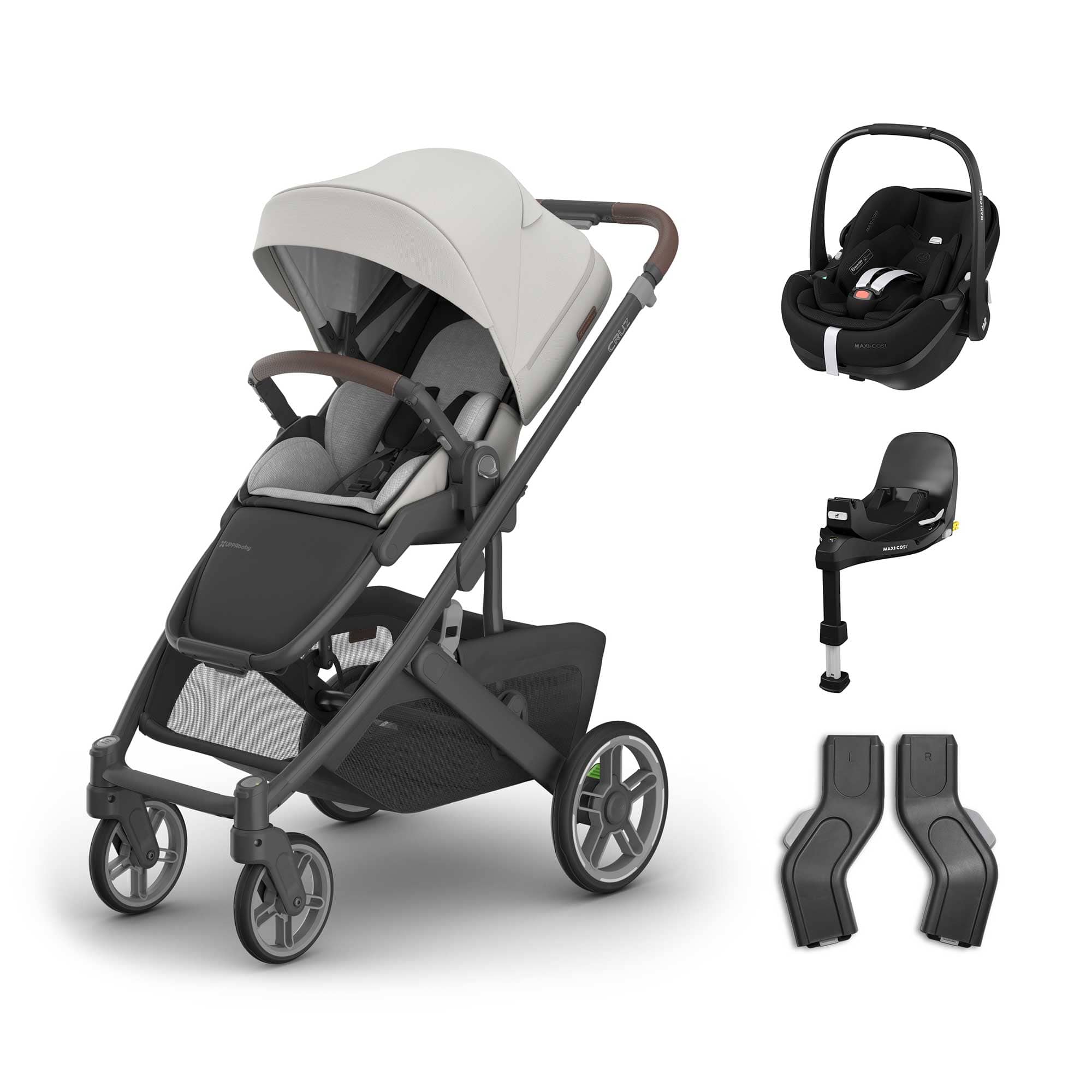 Uppababy baby pushchairs Uppababy Cruz V3 Maxi-Cosi Travel System - Savannah 20054-TVS-SAV-2