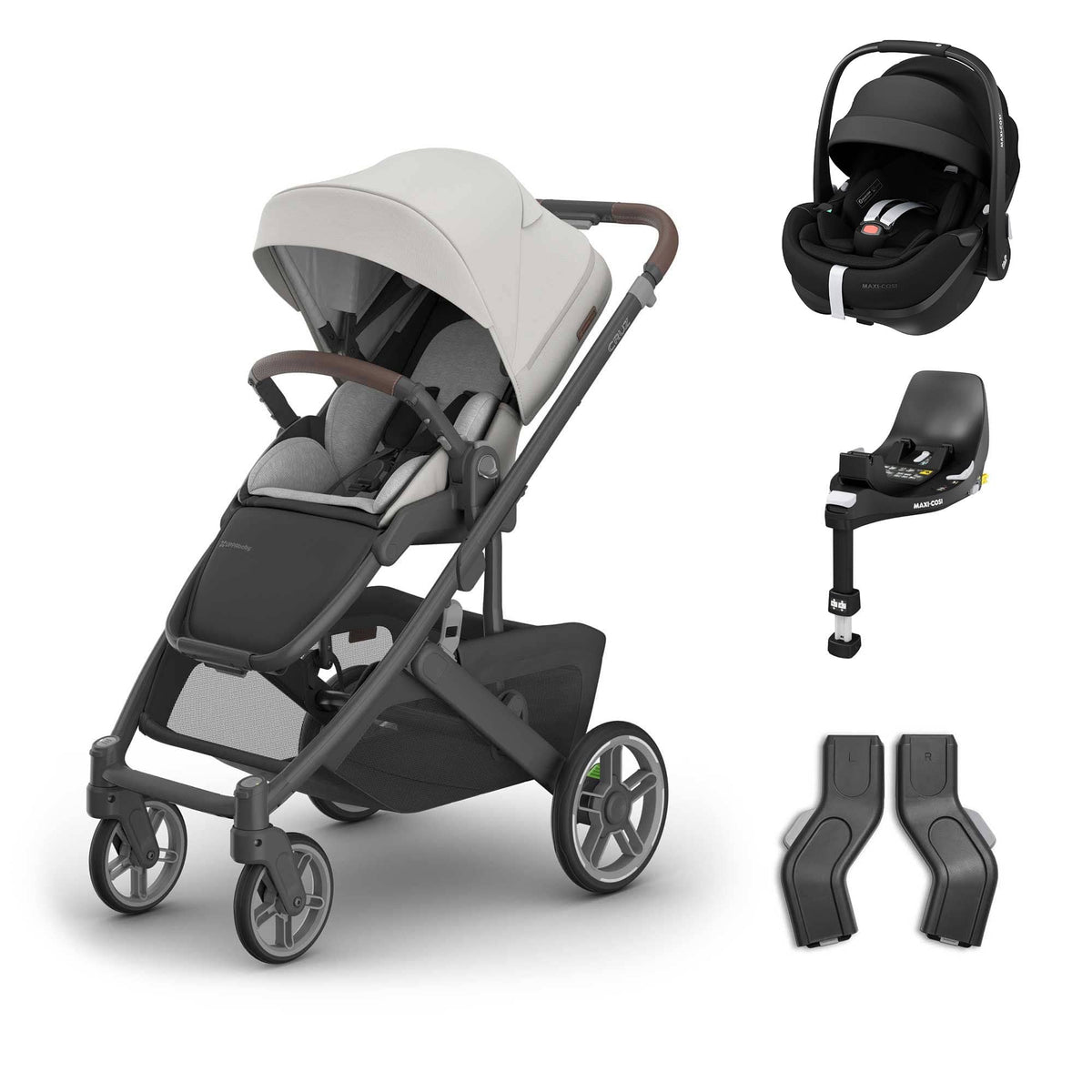 Uppababy baby pushchairs Uppababy Cruz V3 Maxi-Cosi Travel System - Savannah 20054-TVS-SAV-2