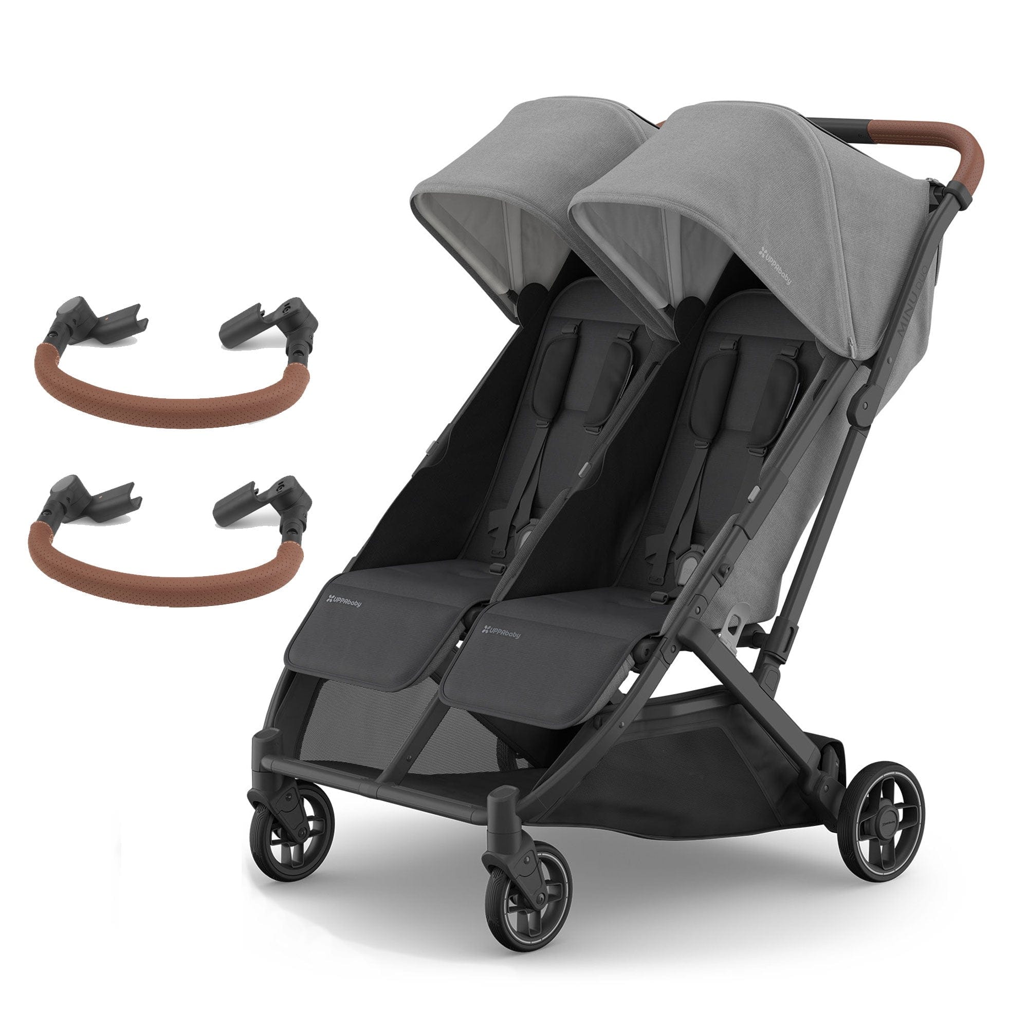 Uppababy double buggies Uppababy Minu Duo Stroller & Bumper Bar Bundle - Greyson 18468-MIN-DUO-GRY