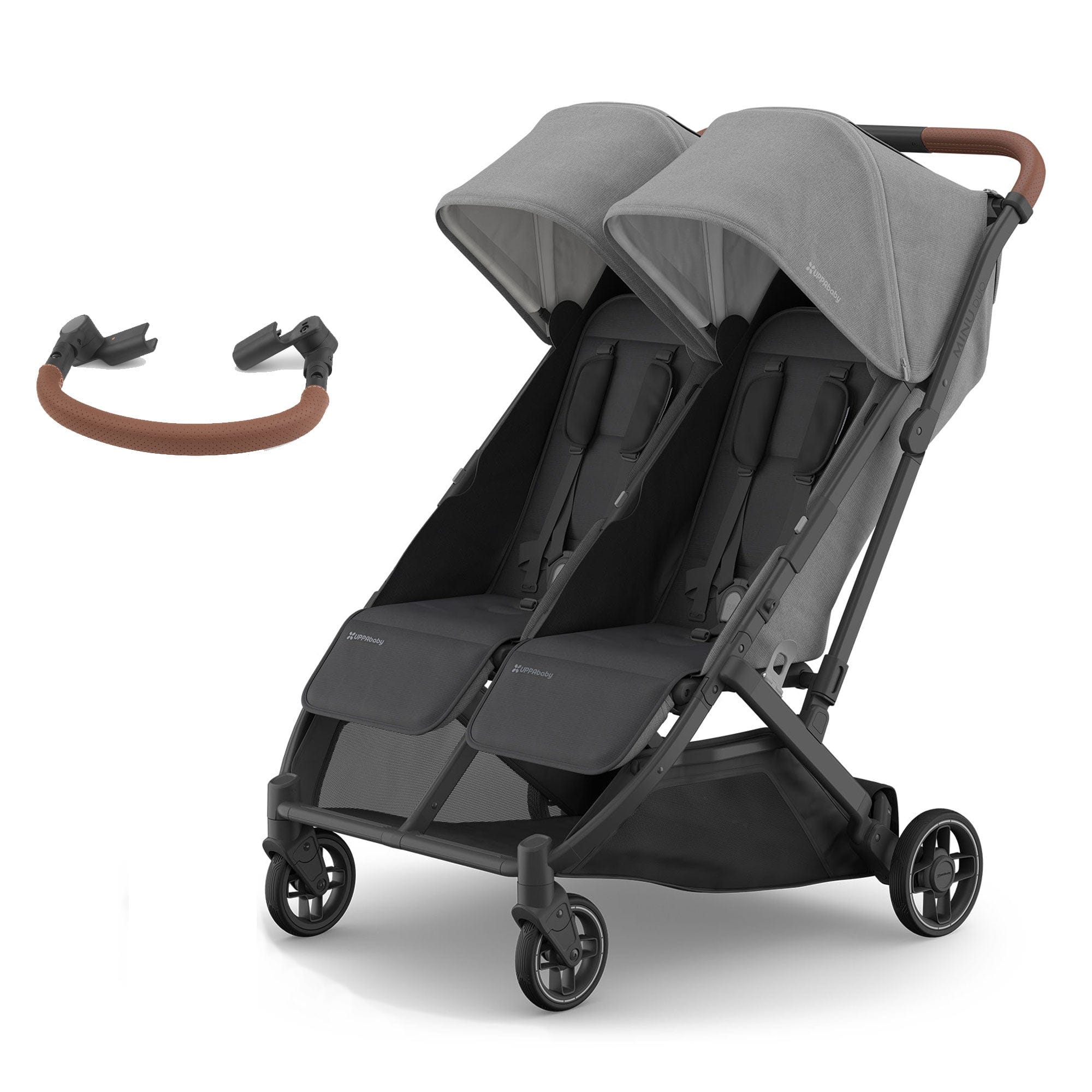 Uppababy double buggies Uppababy Minu Duo Stroller & Bumper Bar Bundle - Greyson 18568-MIN-DUO-GRY-1