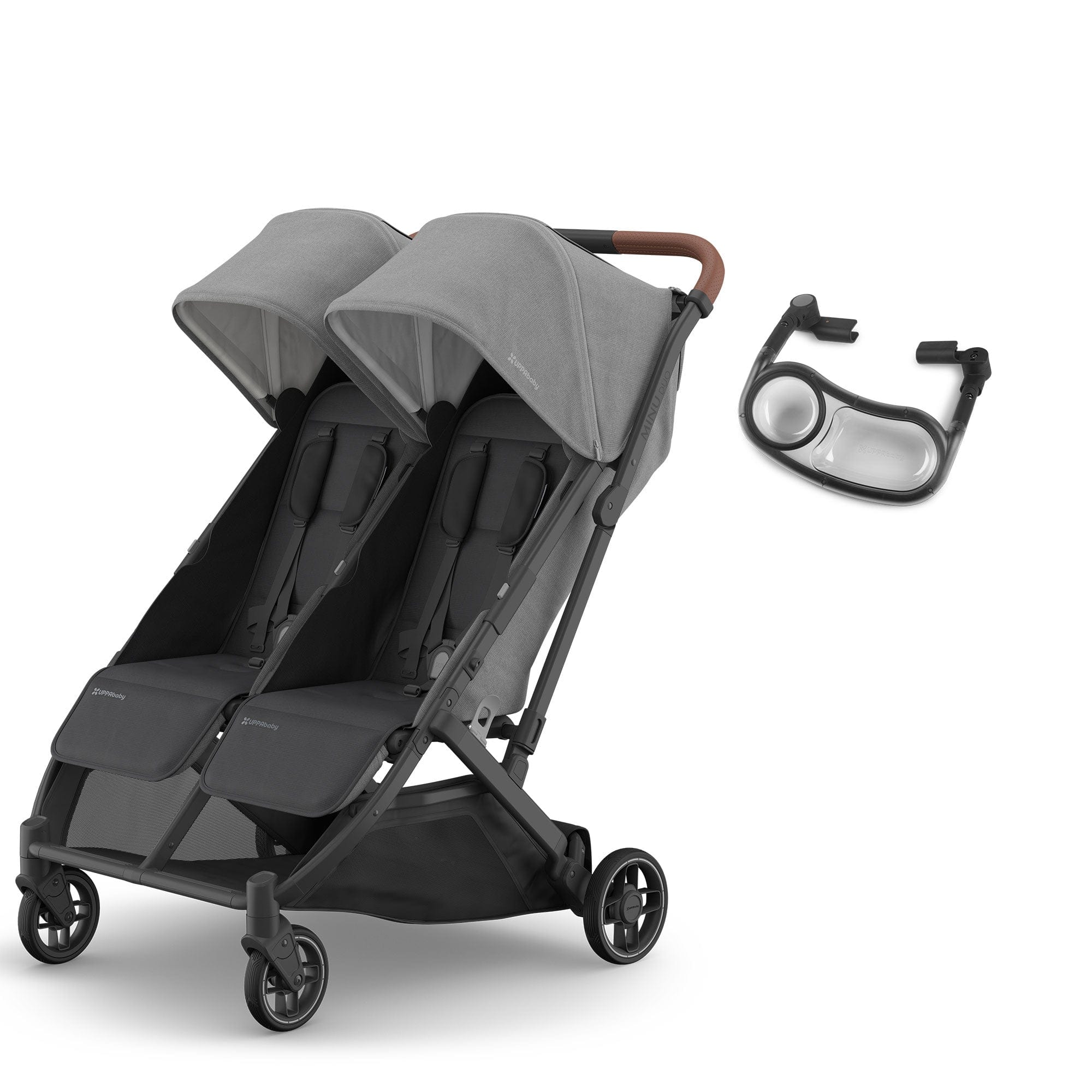 Uppababy double buggies Uppababy Minu Duo Stroller - Greyson 18483-MIN-DUO-SNK-GRY