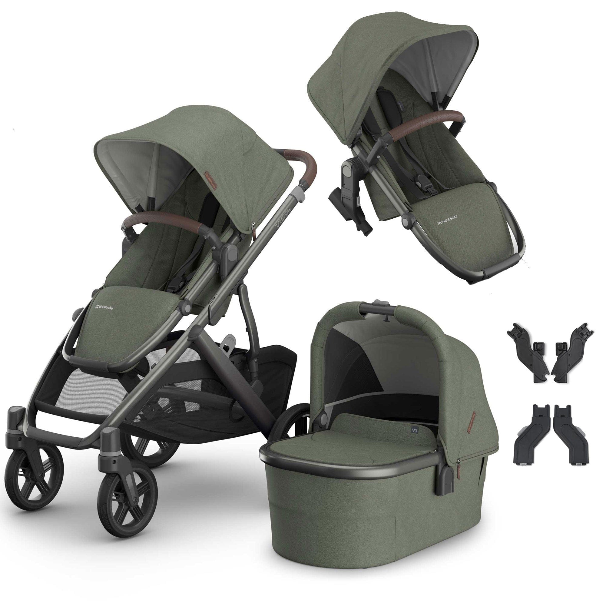 Uppababy double buggies Uppababy Vista V3 Duo Pram - Evelyn VIS-DUO-EVE