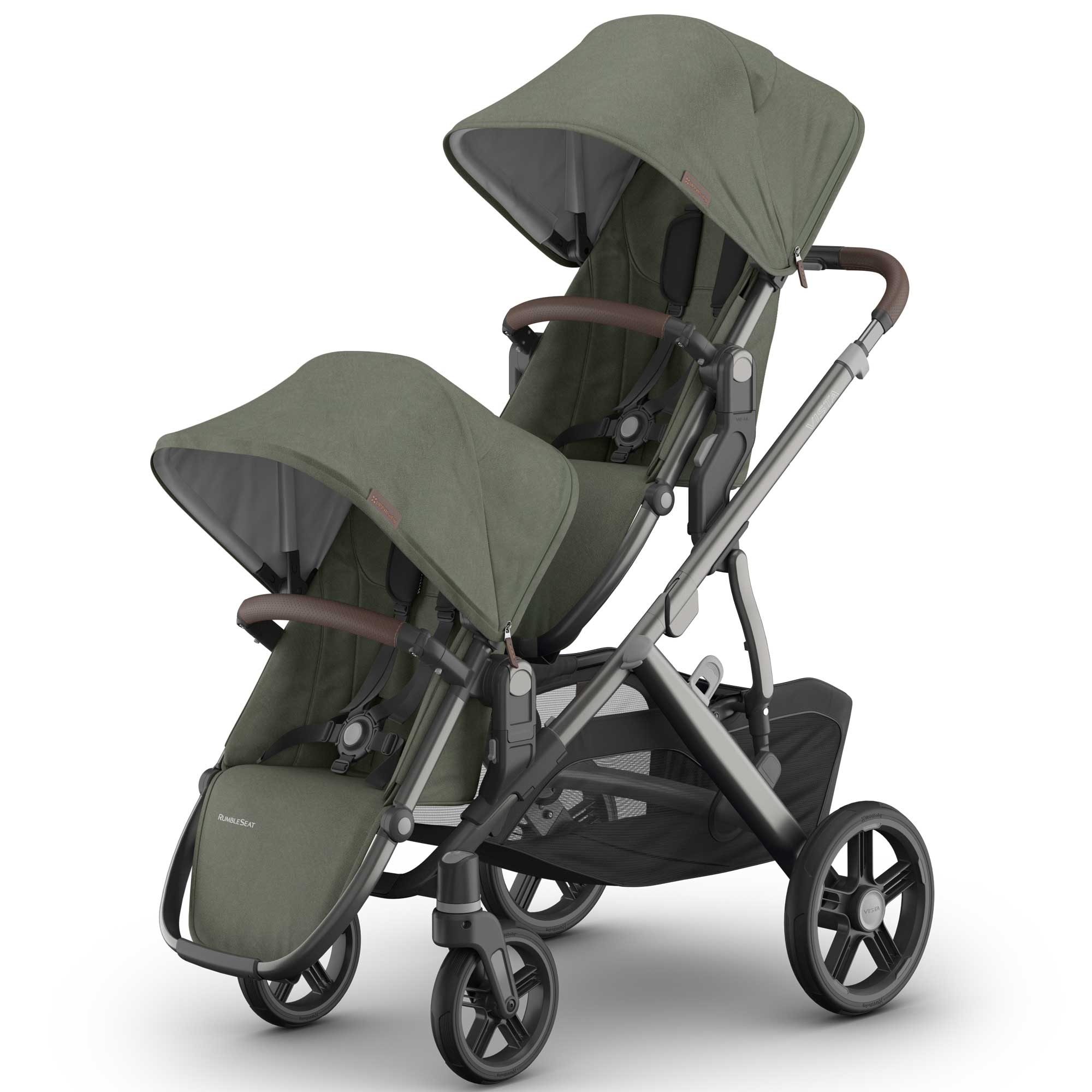Uppababy double buggies Uppababy Vista V3 Twin Pram - Evelyn VIS-TWIN-EVE