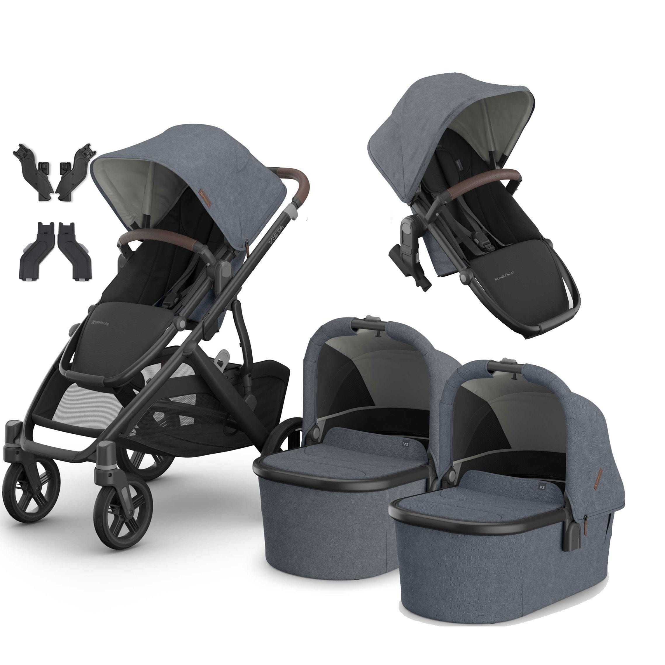 Uppababy double buggies Uppababy Vista V3 Twin Pram - Julian VIS-TWIN-JUL