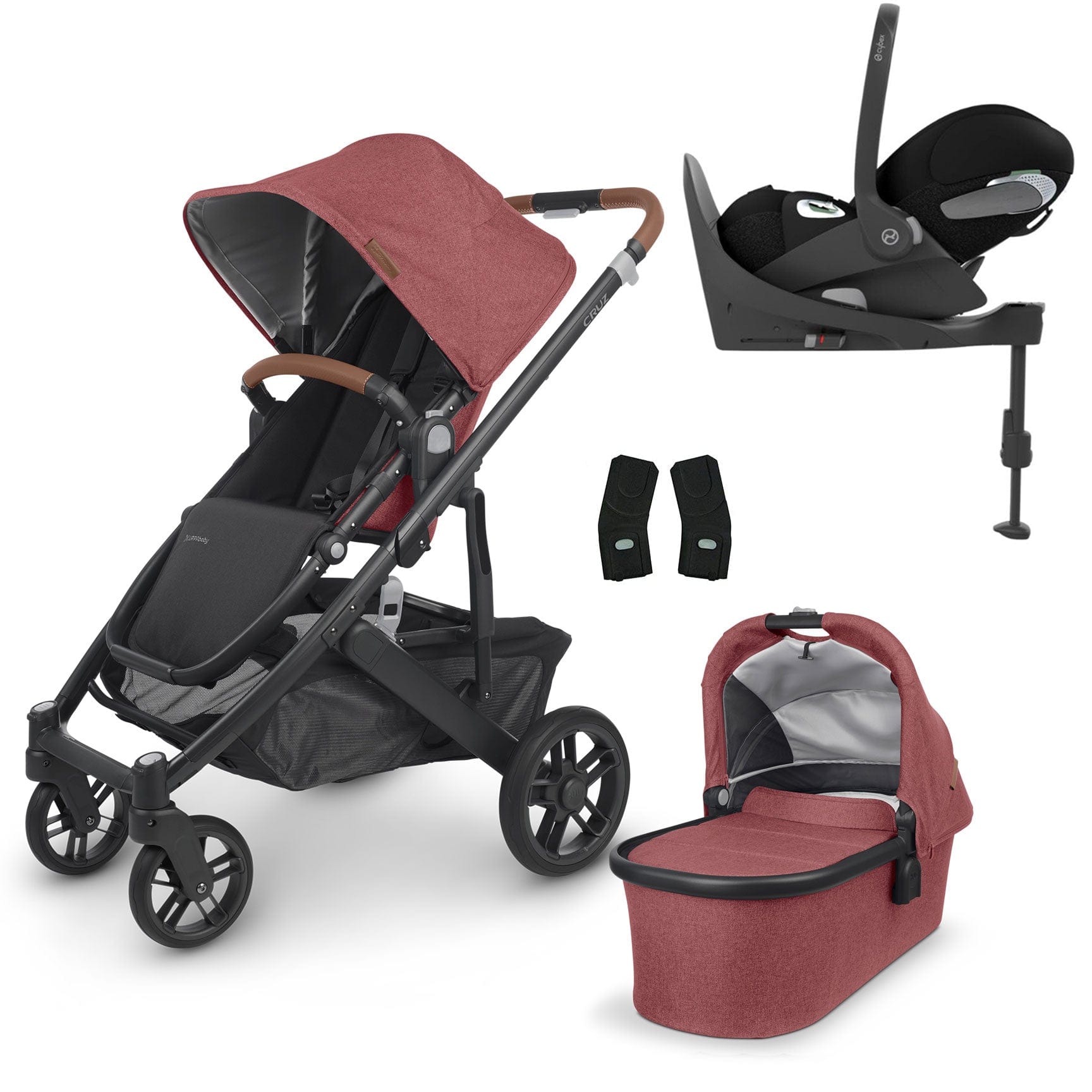 Uppababy travel systems UPPAbaby Cruz v2 Cloud T & Base Travel System - Lucy 13986-LUC