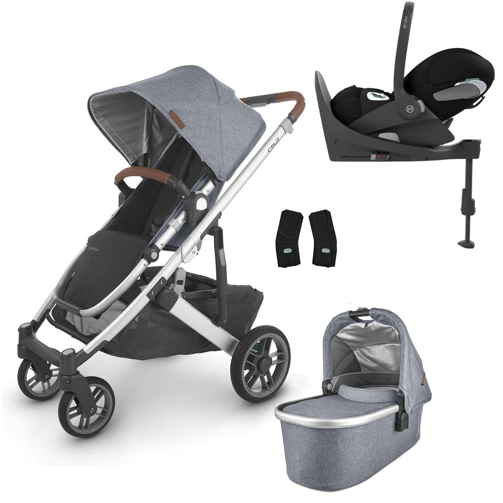 Uppababy travel systems UPPAbaby Cruz v2 Cloud T & Base Travel System Gregory 6303-GRG