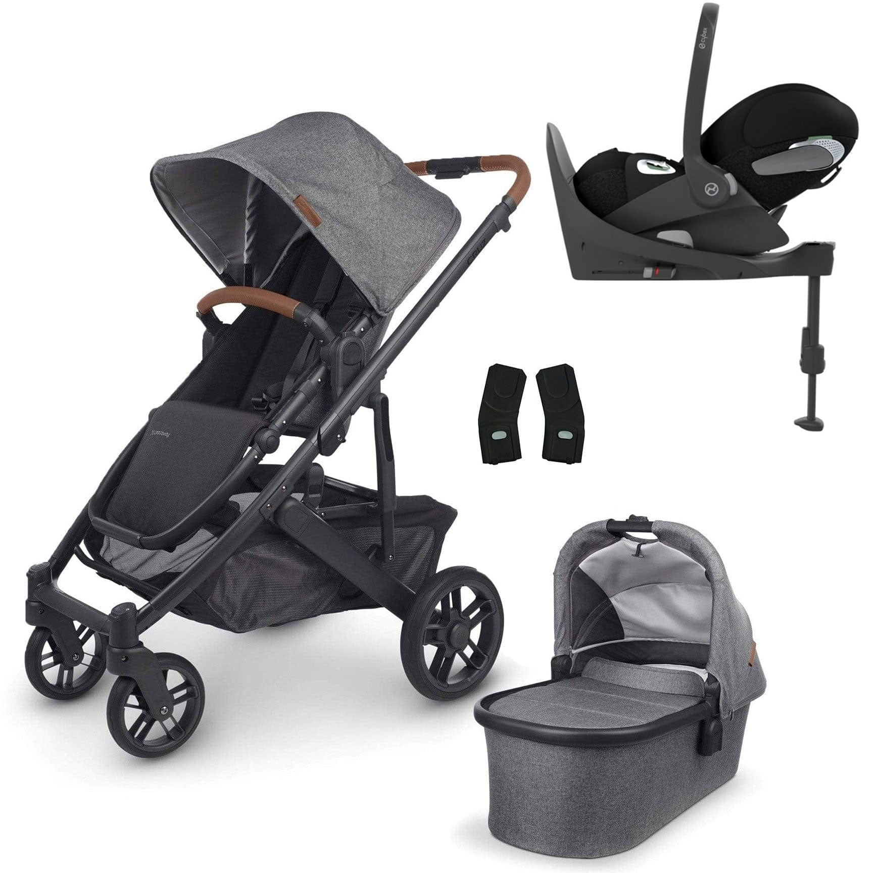 Uppababy travel systems UPPAbaby Cruz v2 Cloud T & Base Travel System Greyson 8326-GRE