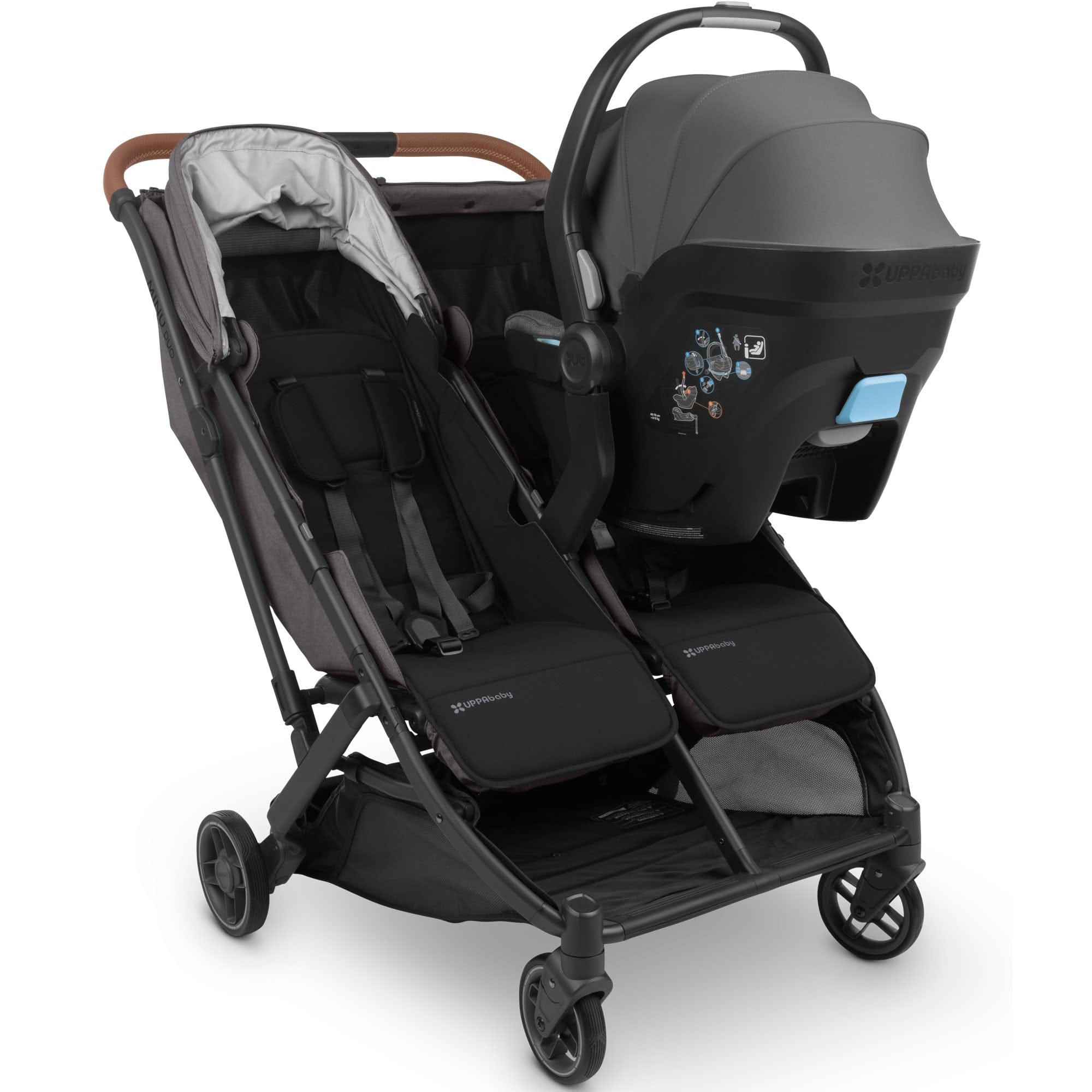 Uppababy travel systems Uppababy Minu Duo Travel System - Greyson 18469-MIN-DUO-TVS-GRY