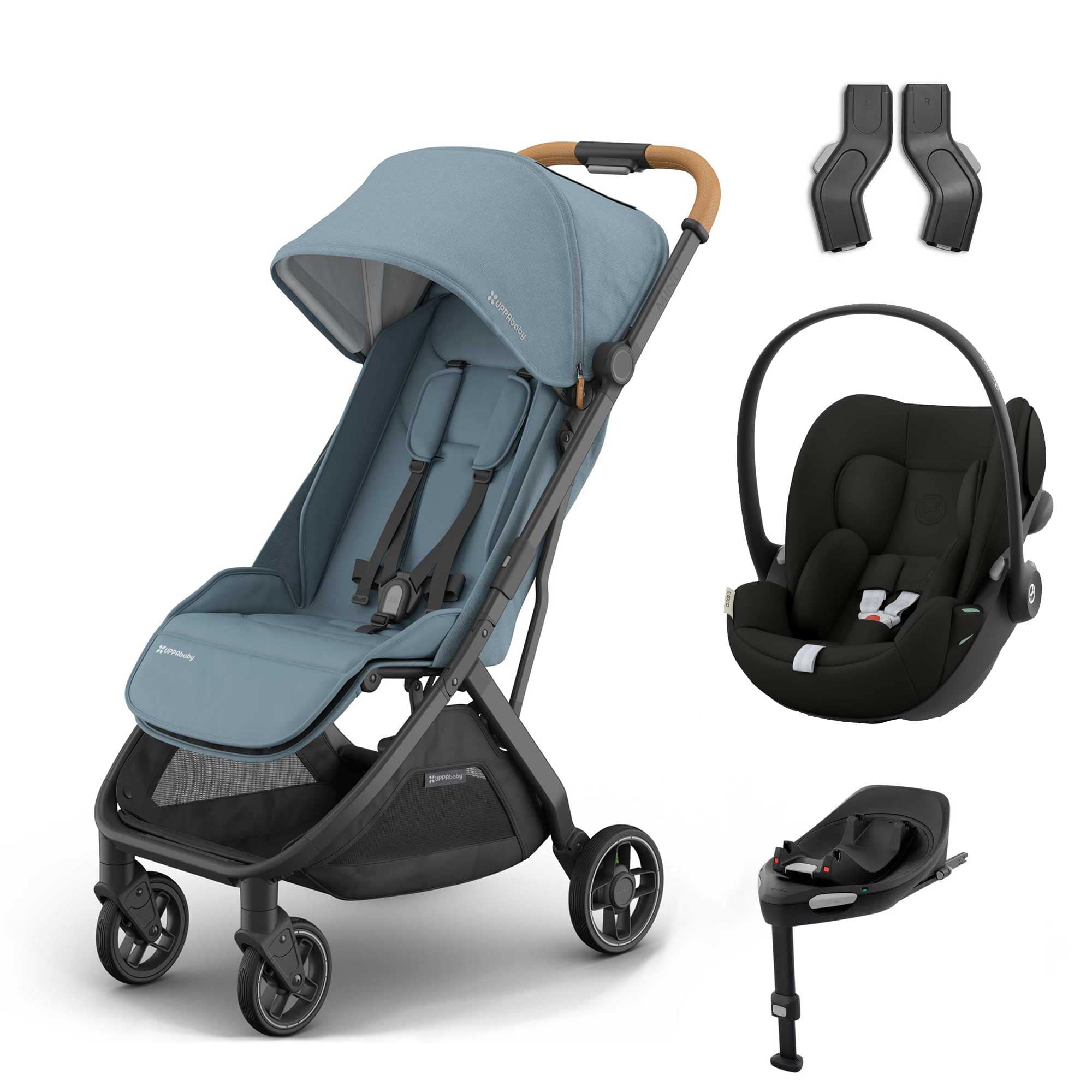 Uppababy travel systems UPPAbaby Minu V3 Cybex Travel System - Dillan 19073-MIN-CLG-DIL