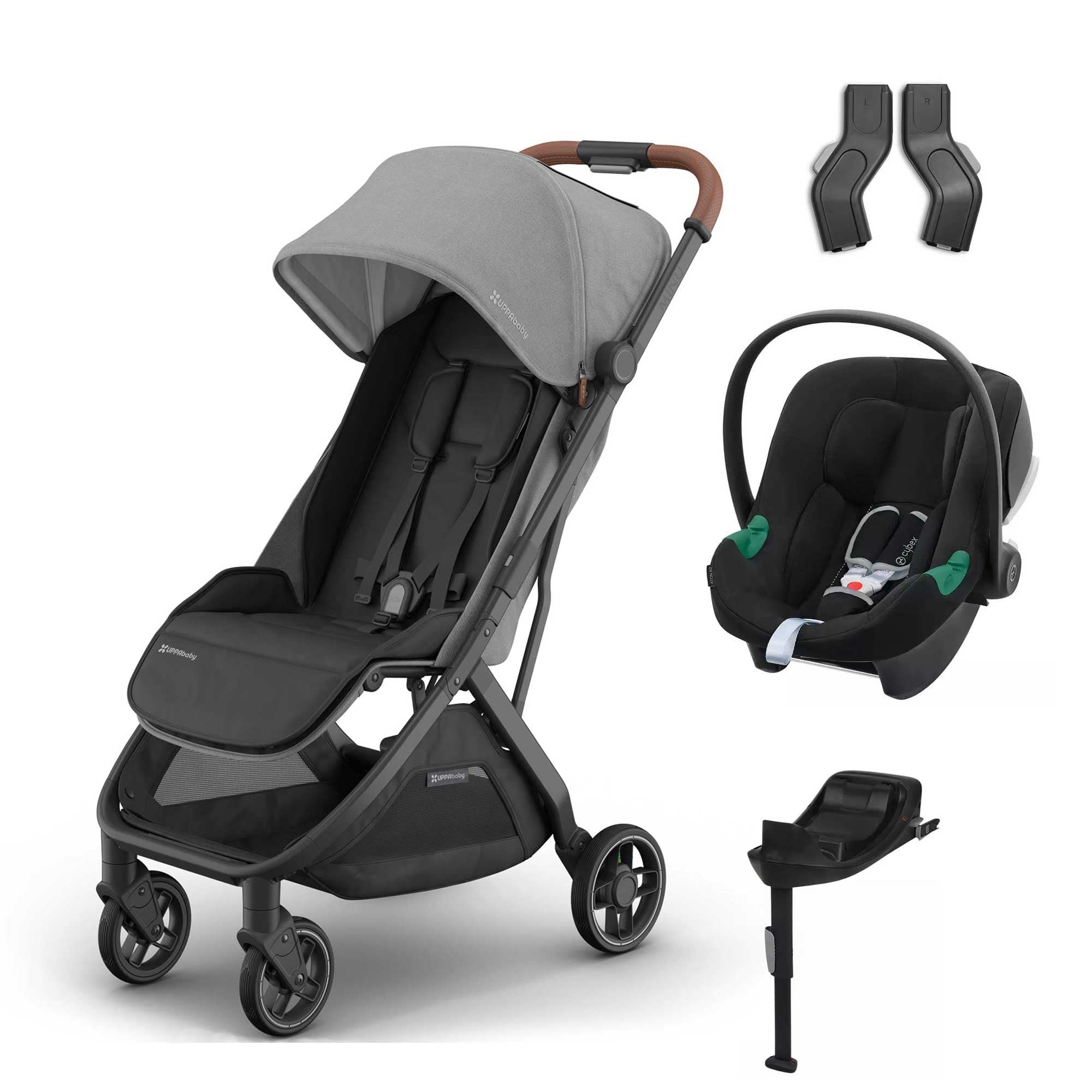 Uppababy travel systems UPPAbaby Minu V3 Cybex Travel System - Greyson 19070-MIN-ATO-GRY