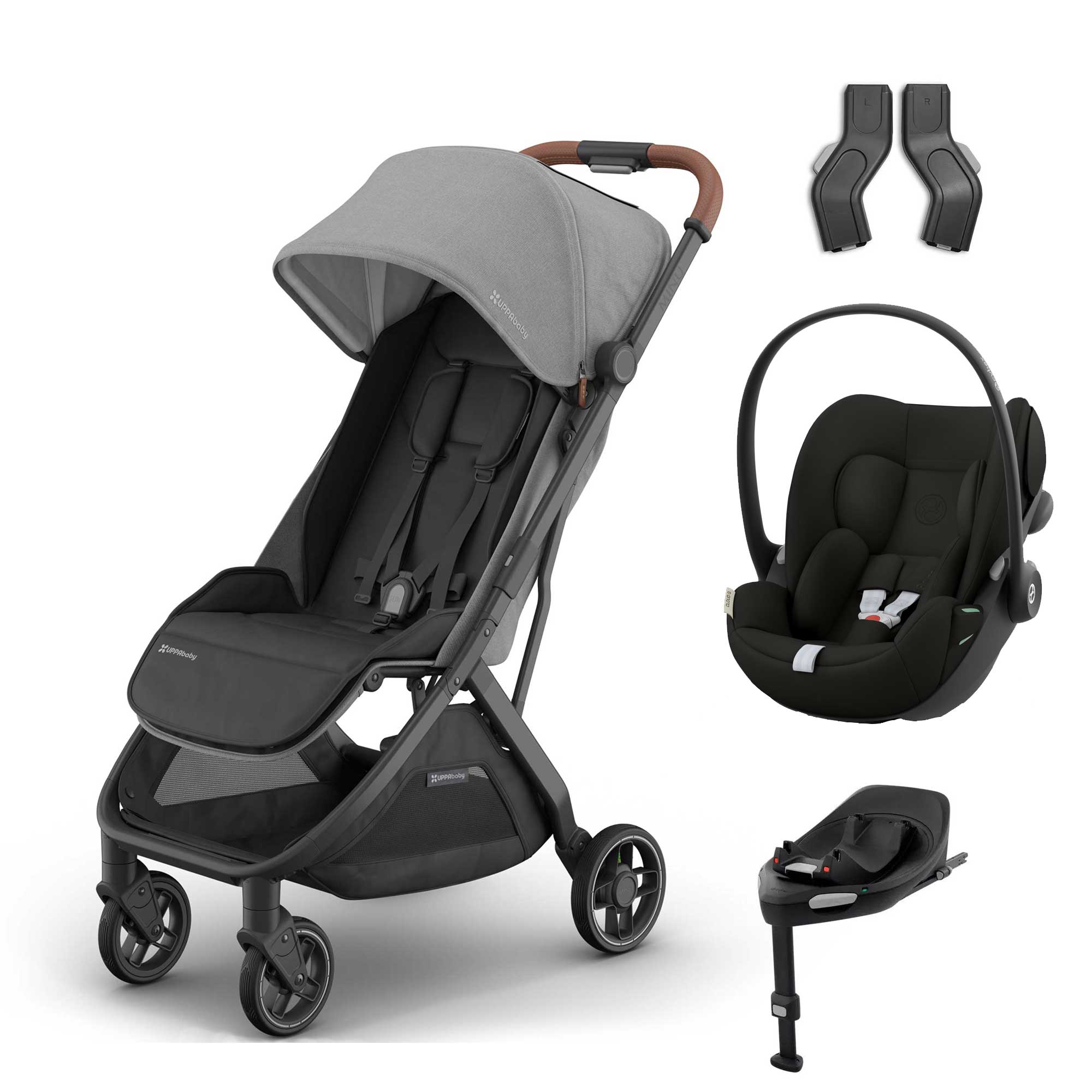 Uppababy travel systems UPPAbaby Minu V3 Cybex Travel System - Greyson 19074-MIN-CLG-GRY