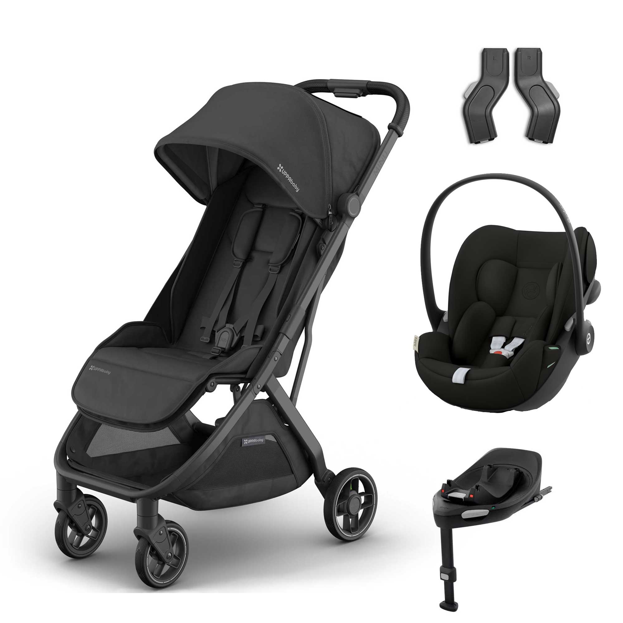 Uppababy travel systems UPPAbaby Minu V3 Cybex Travel System - Jake 19075-MIN-CLG-JKE