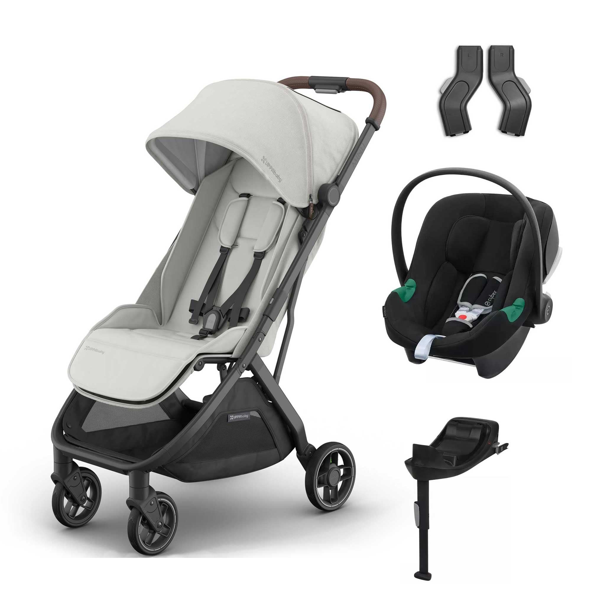 Uppababy travel systems UPPAbaby Minu V3 Cybex Travel System - Savannah 19072-MIN-ATO-SAV