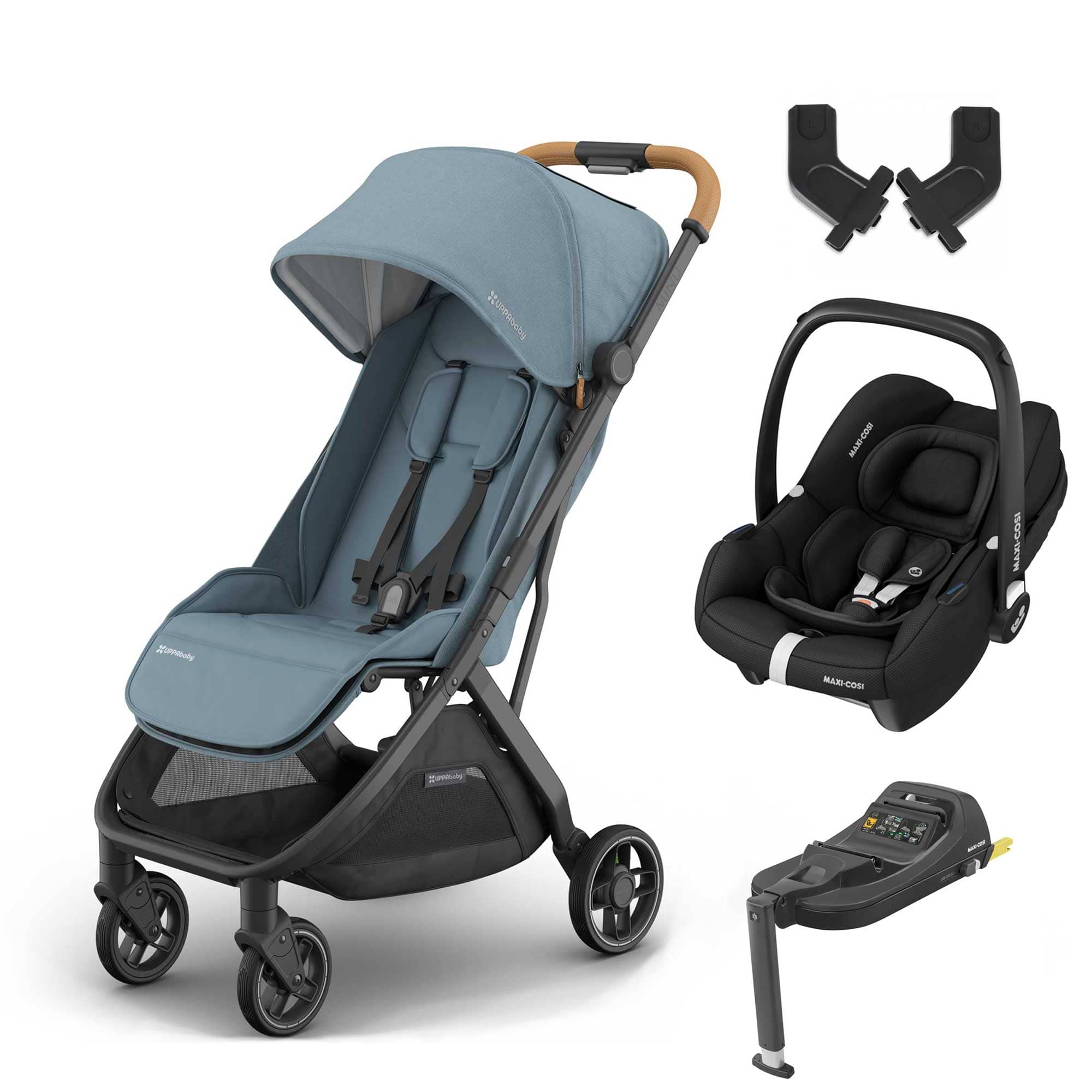 Uppababy travel systems UPPAbaby Minu V3 Maxi-Cosi Travel System - Dillan 19061-MIN-CAB-DIL