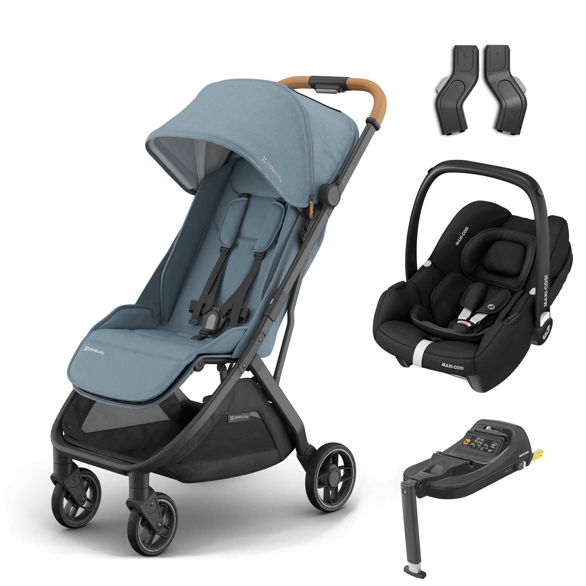 Uppababy travel systems UPPAbaby Minu V3 Maxi-Cosi Travel System - Dillan 19061-MIN-CAB-DIL