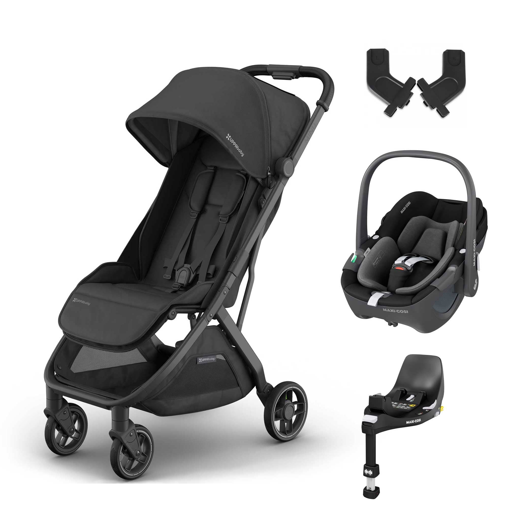 Uppababy travel systems UPPAbaby Minu V3 Maxi-Cosi Travel System - Jake 19067-MIN-PEB-JKE