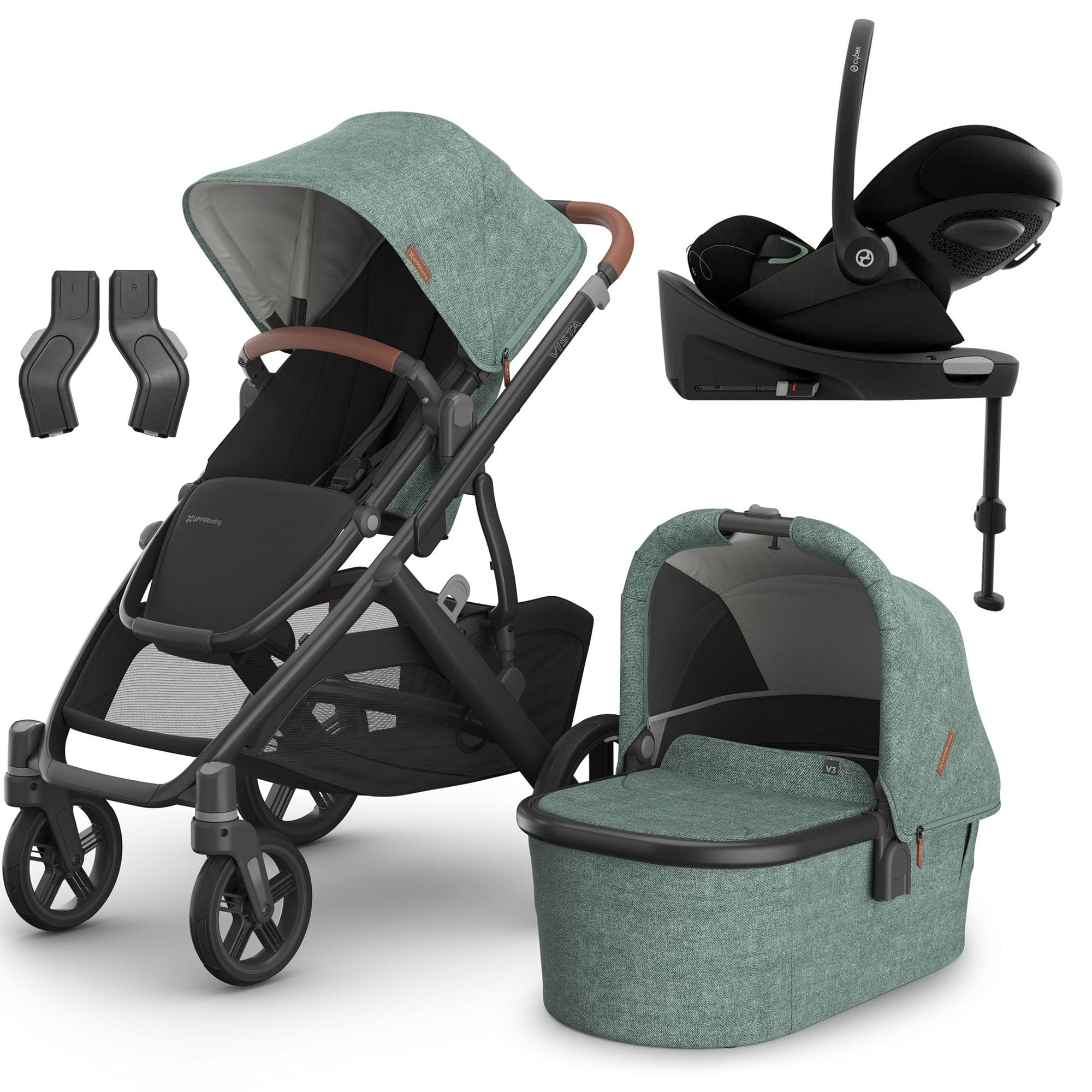 Uppababy Travel Systems Uppababy Vista V3 Cybex Travel System - Gwen 16593-GWE-1