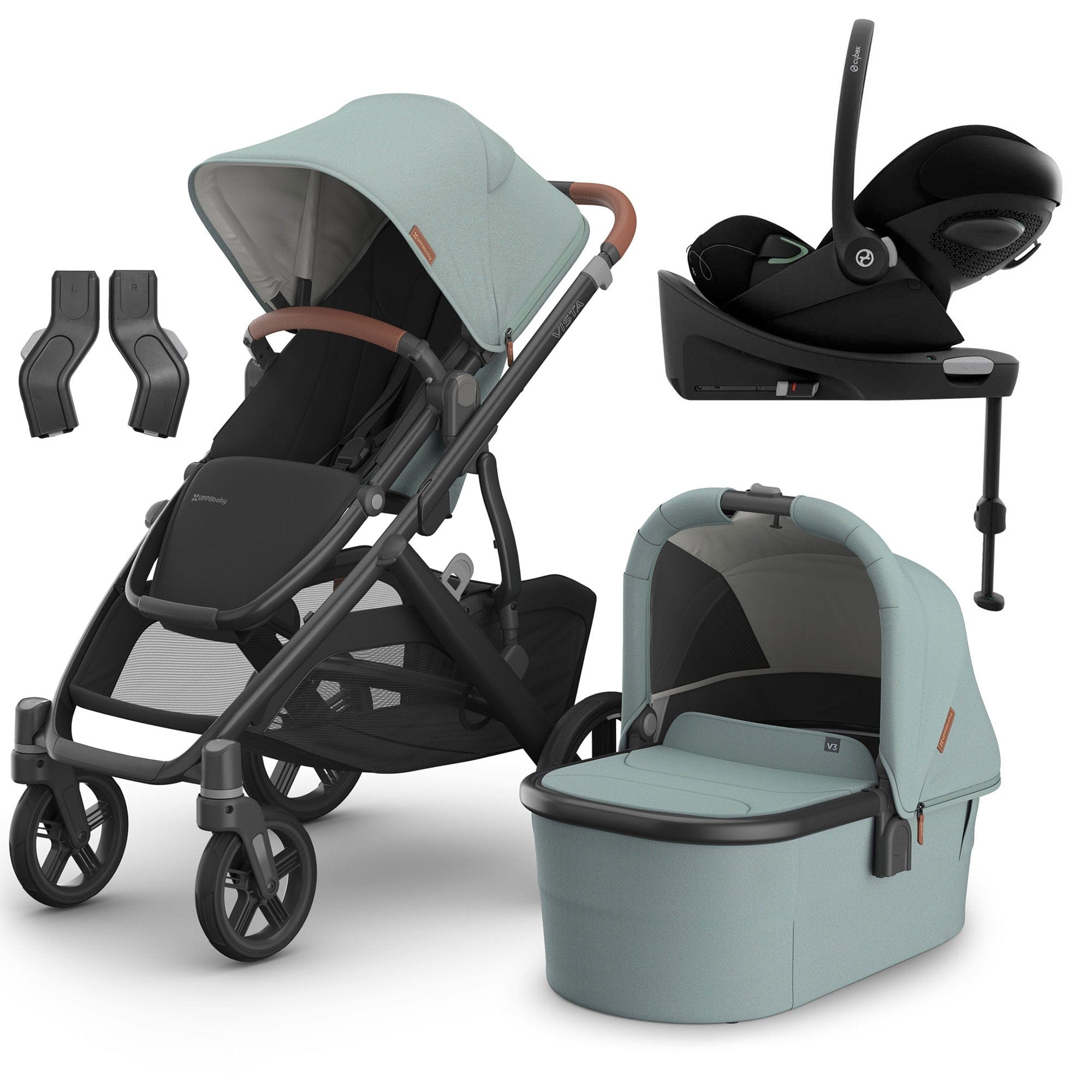Uppababy Travel Systems Uppababy Vista V3 Cybex Travel System - Kenzi 16598-KEN-1