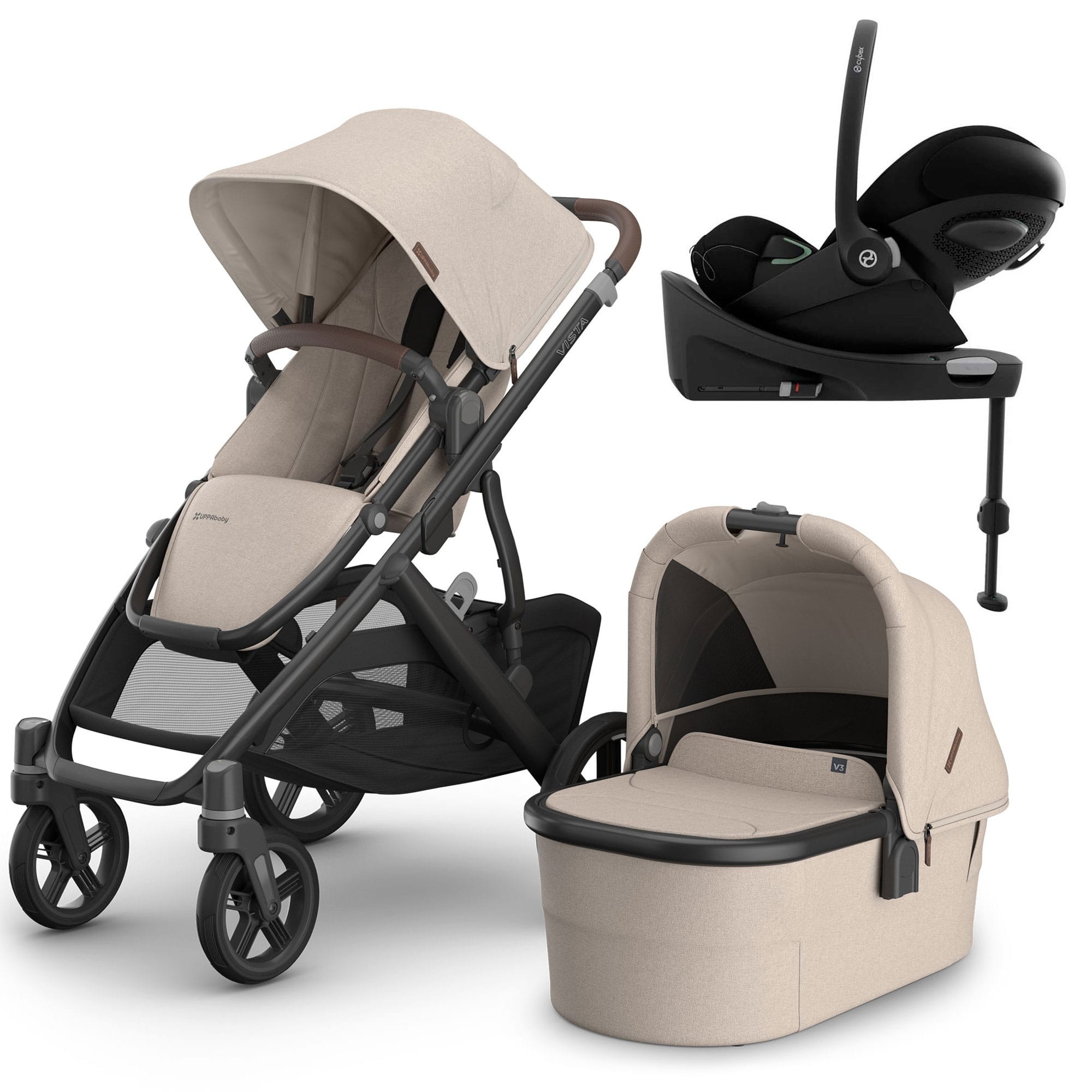 Uppababy travel systems Uppababy Vista V3 Cybex Travel System - Ada 22919-ADA-4