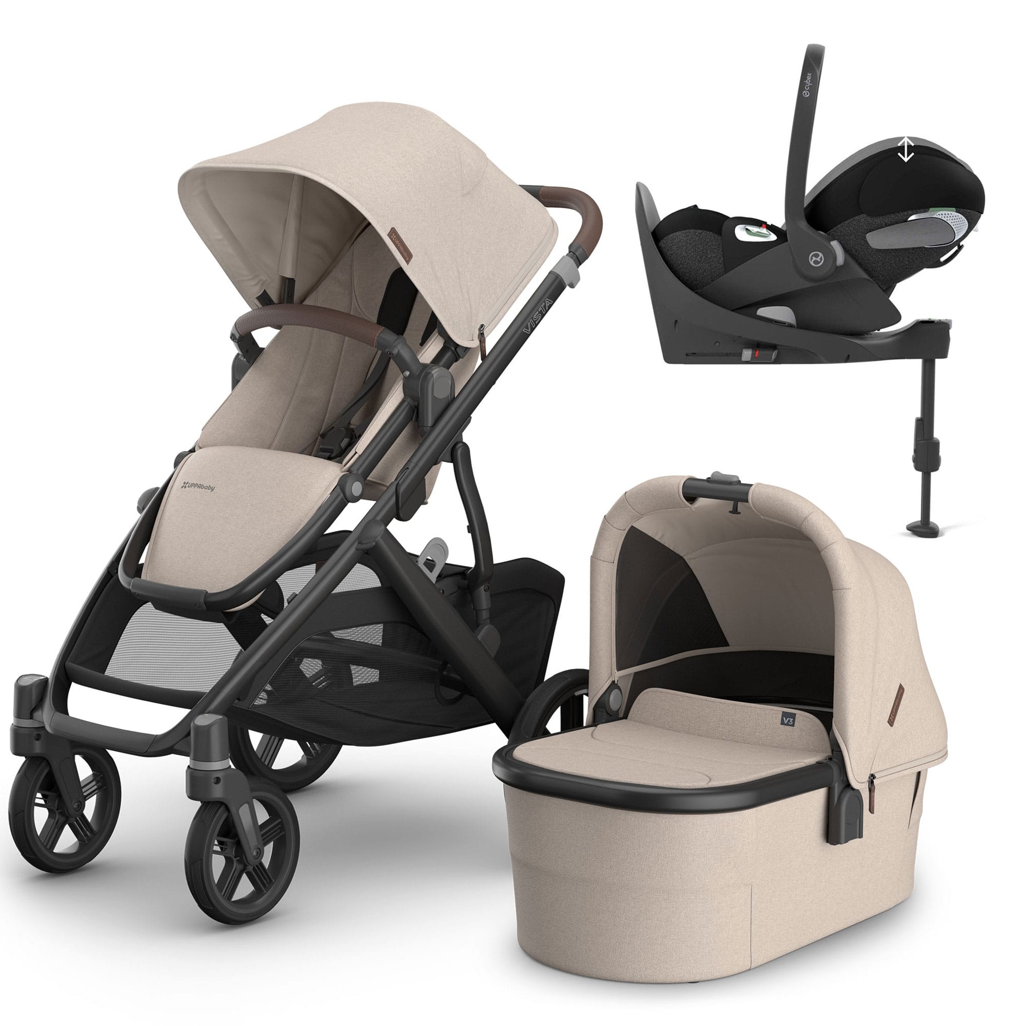 Uppababy travel systems Uppababy Vista V3 Cybex Travel System - Ada 22919-ADA-5