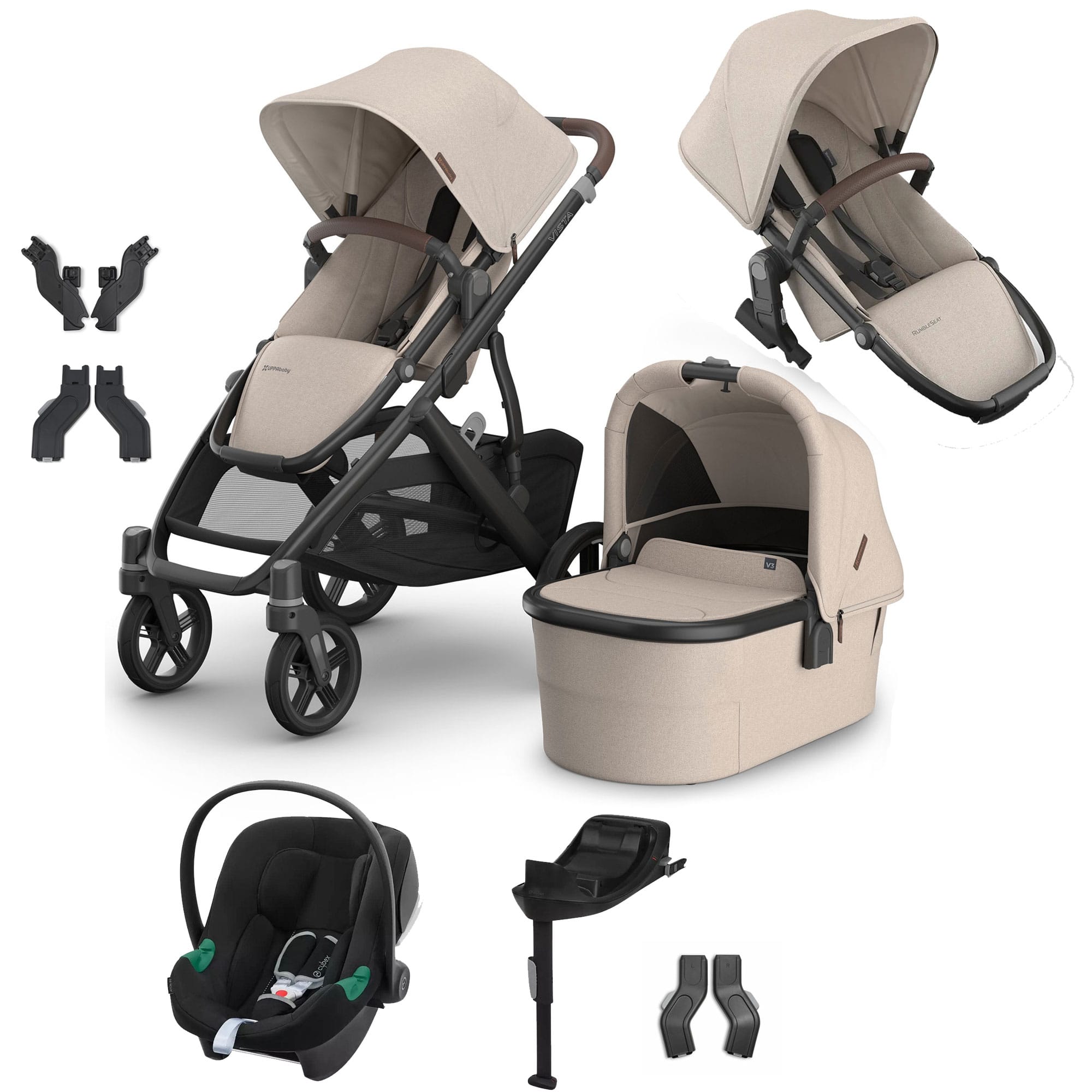 Uppababy travel systems Uppababy Vista V3 Duo Cybex Travel System - Ada VIS-DUO-TS-ADA-4