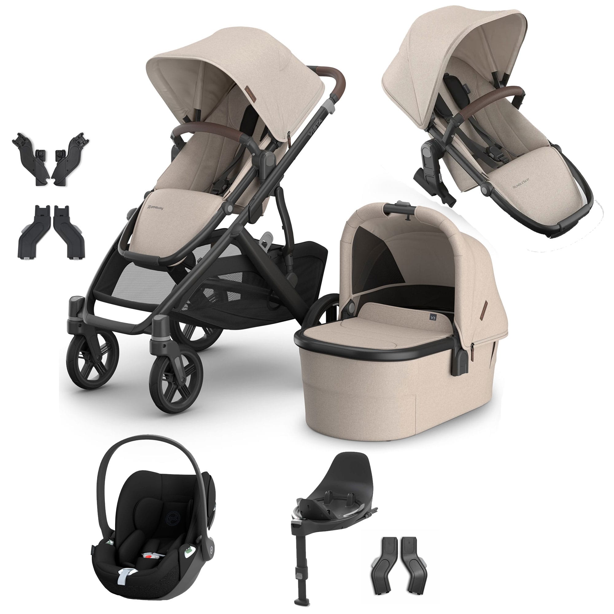 Uppababy travel systems Uppababy Vista V3 Duo Cybex Travel System - Ada VIS-DUO-TS-ADA-6