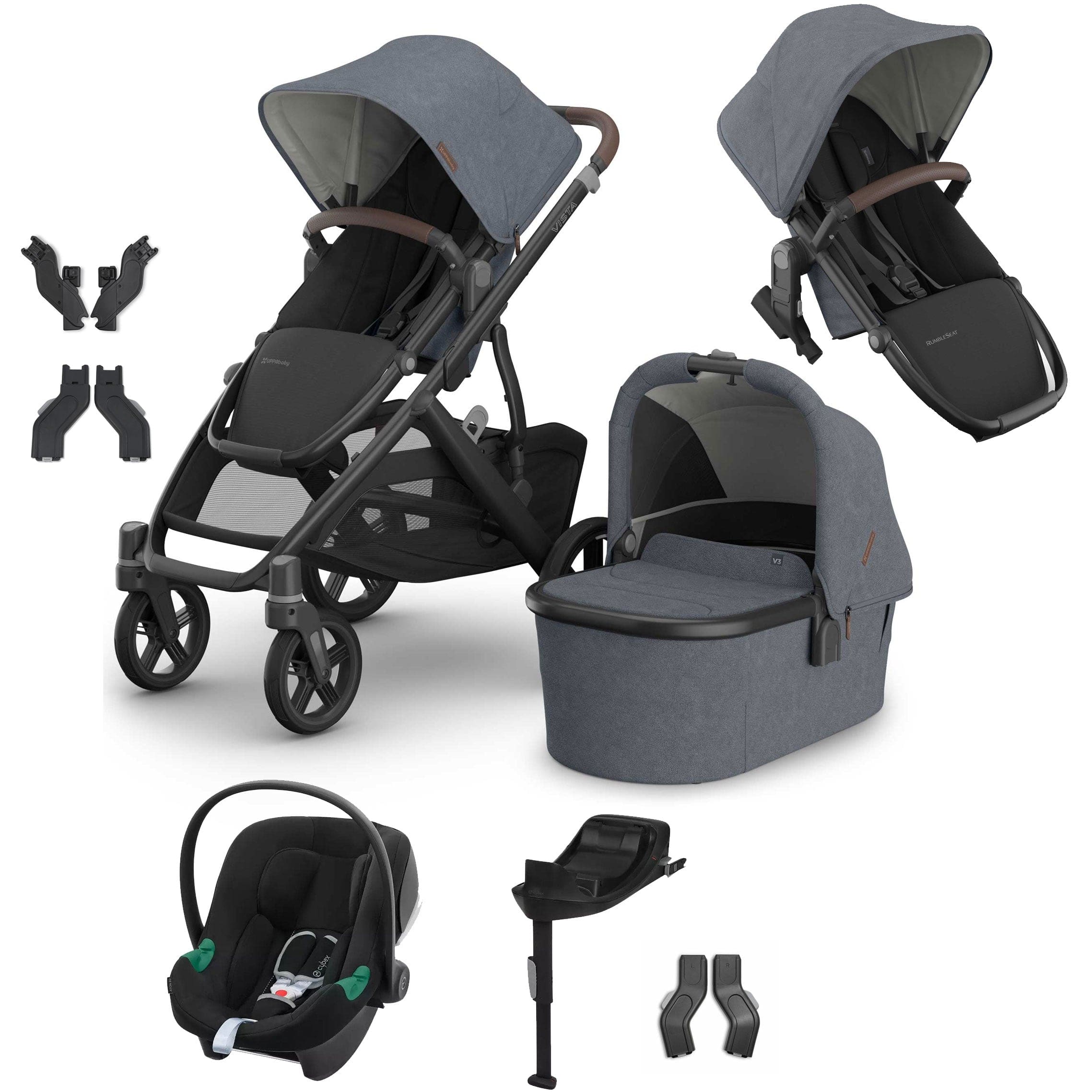 Uppababy travel systems Uppababy Vista V3 Duo Cybex Travel System - Julian VIS-DUO-TS-JUL-4