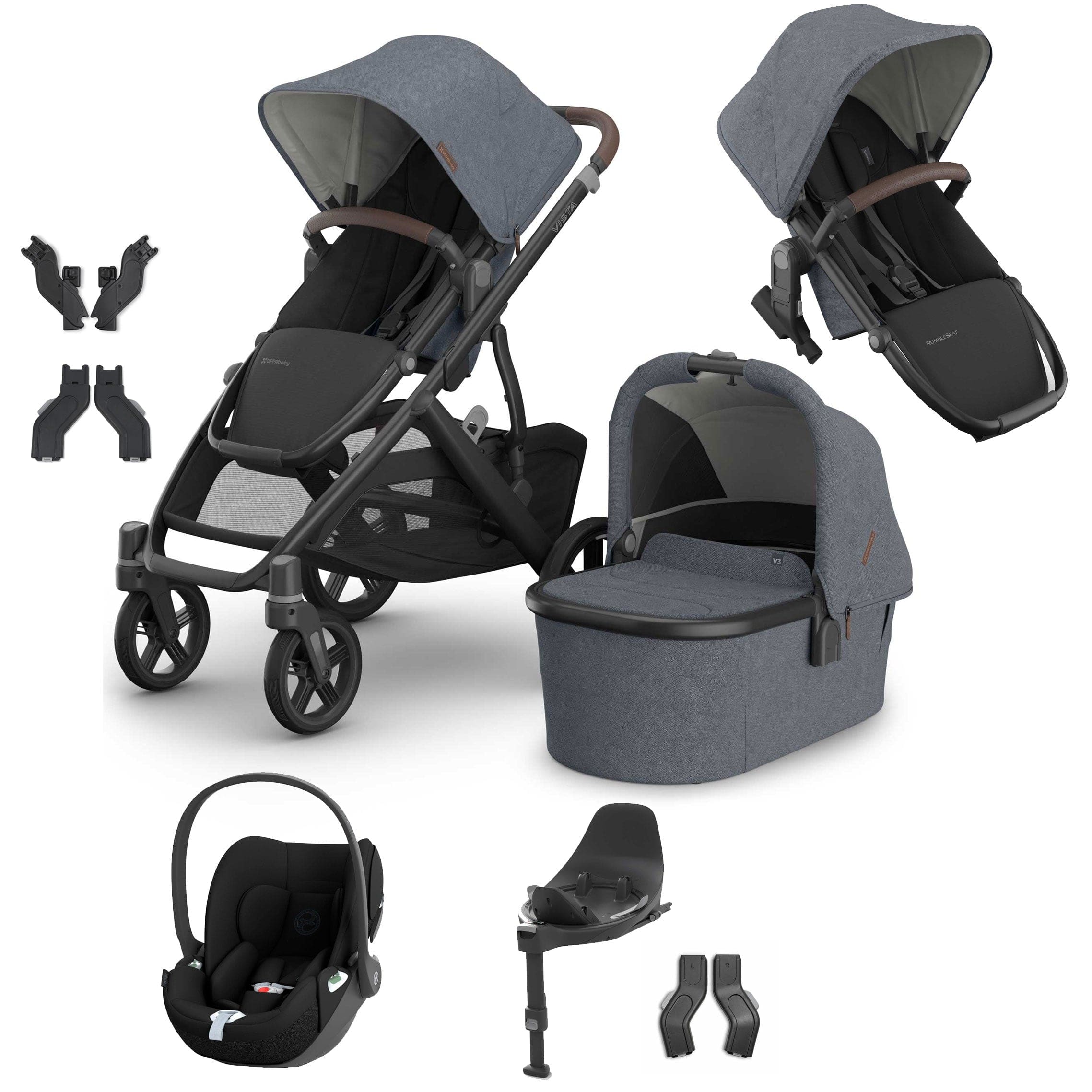 Uppababy travel systems Uppababy Vista V3 Duo Cybex Travel System - Julian VIS-DUO-TS-JUL-6