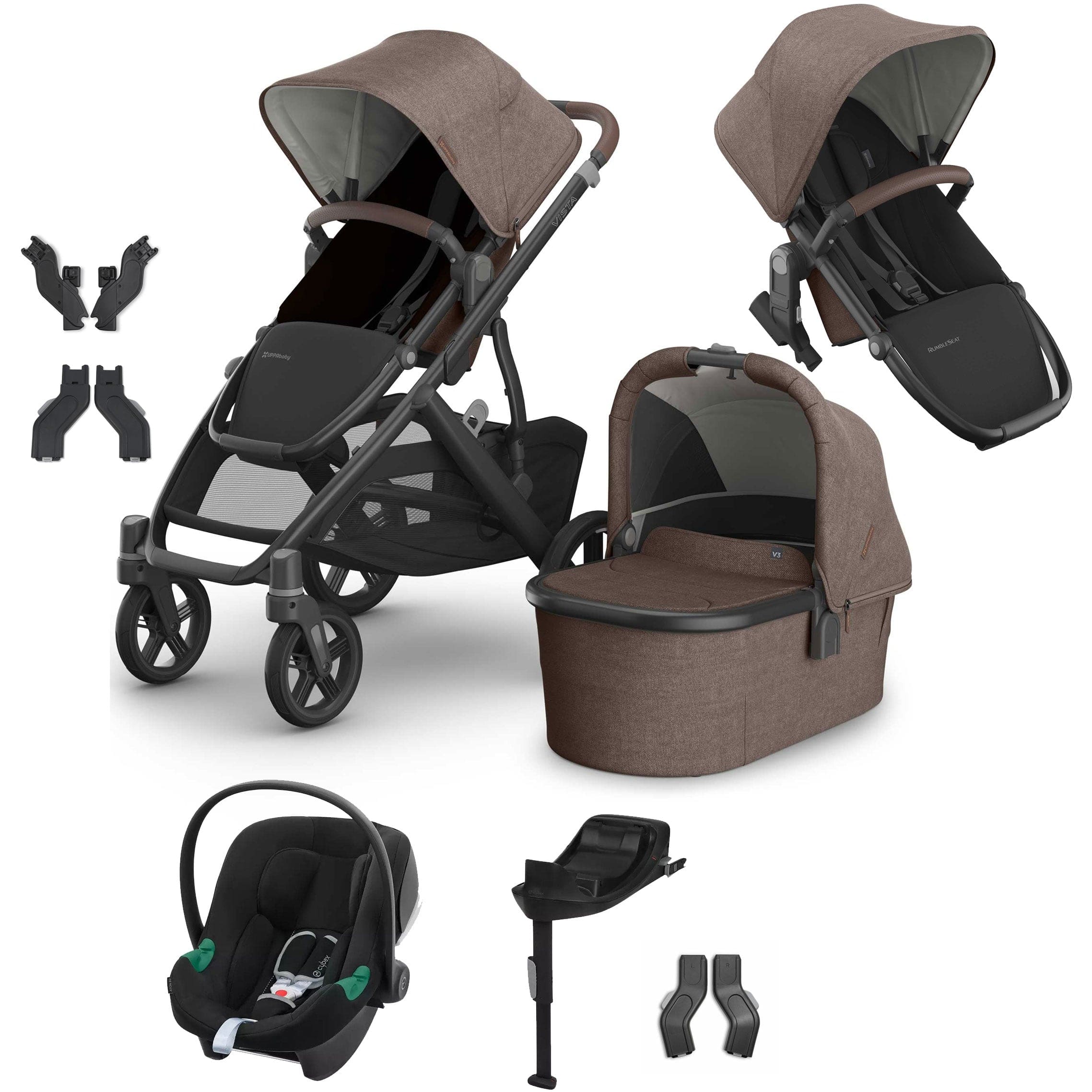Uppababy travel systems Uppababy Vista V3 Duo Cybex Travel System - Owen VIS-DUO-TS-OWN-4