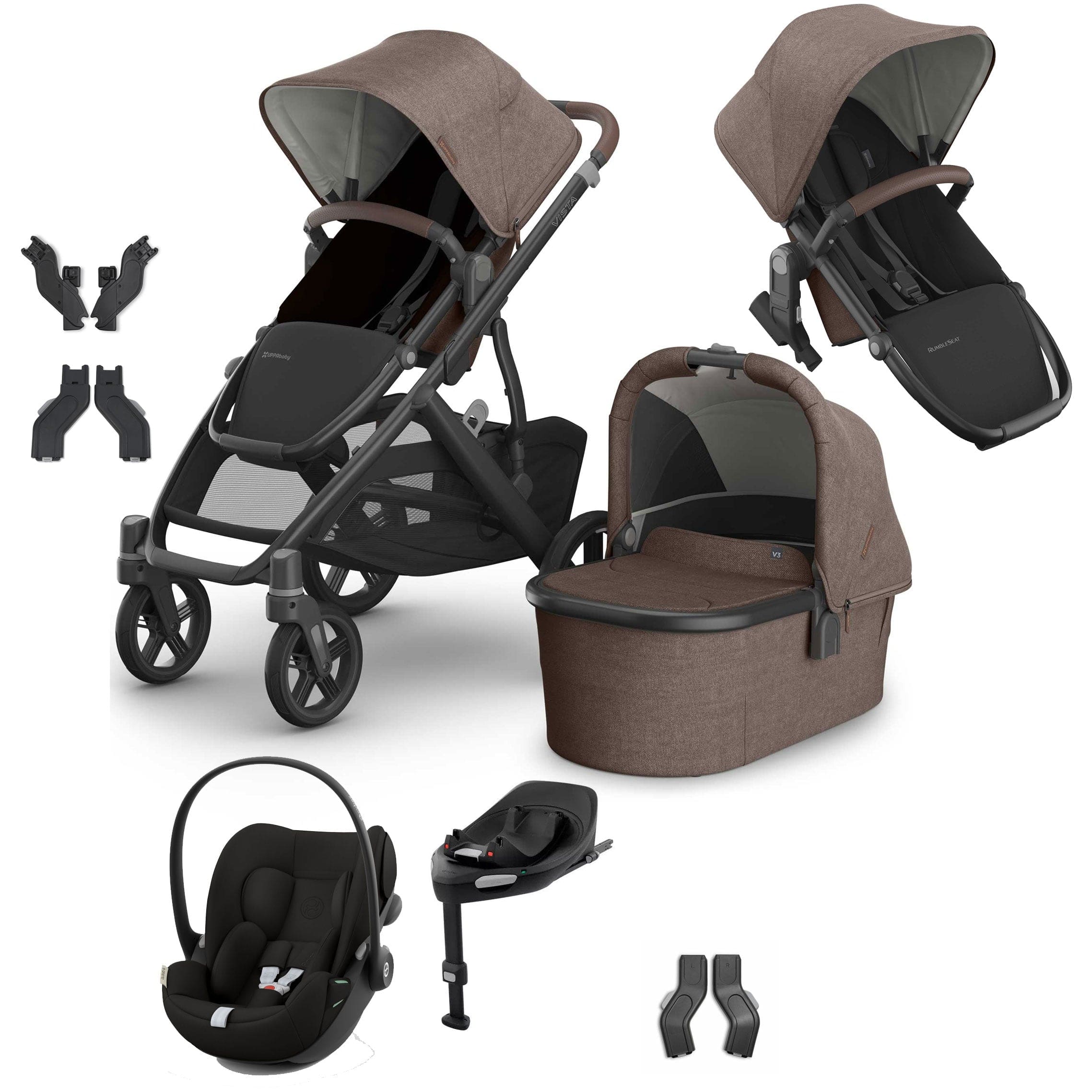 Uppababy travel systems Uppababy Vista V3 Duo Cybex Travel System - Owen VIS-DUO-TS-OWN-5