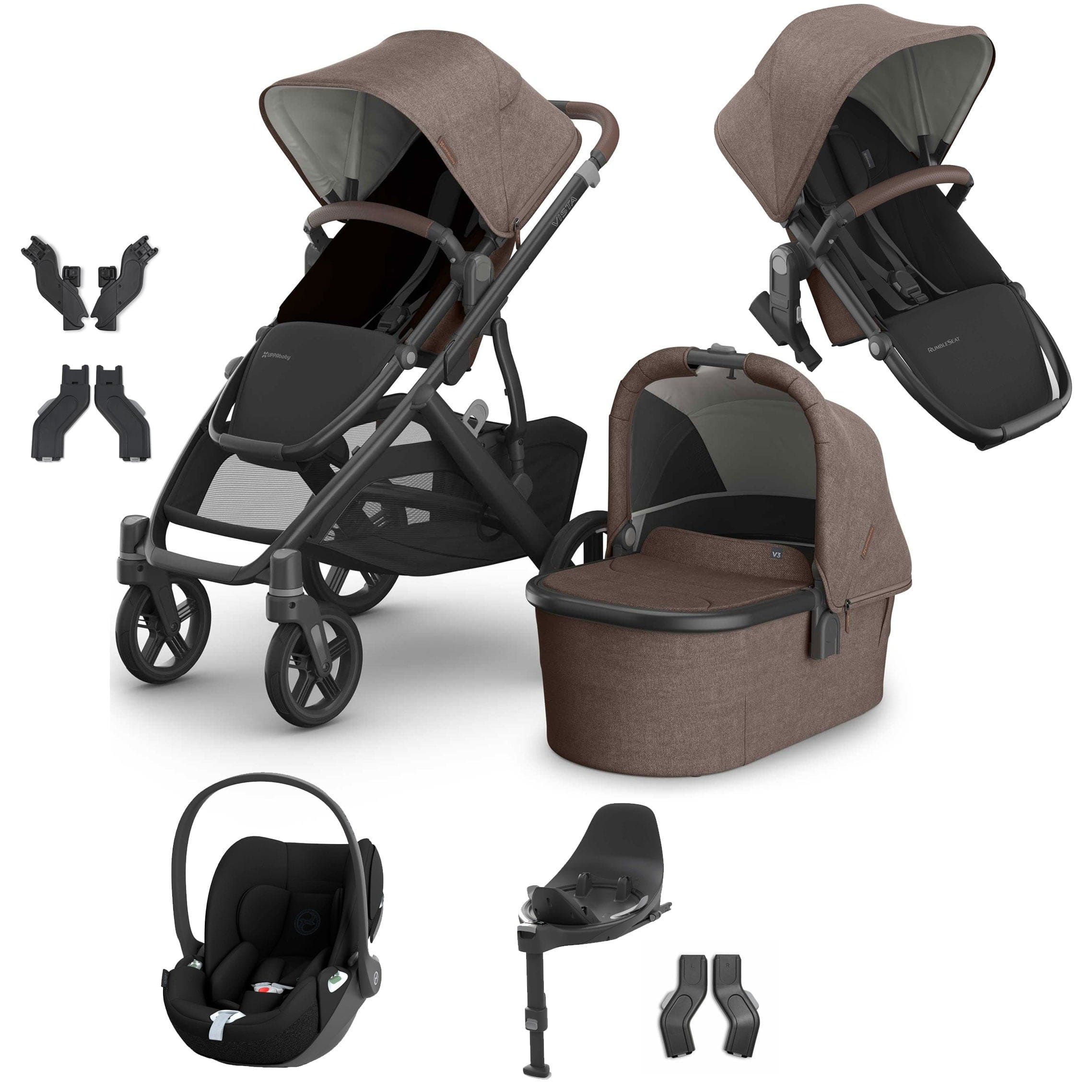 Uppababy travel systems Uppababy Vista V3 Duo Cybex Travel System - Owen VIS-DUO-TS-OWN-6