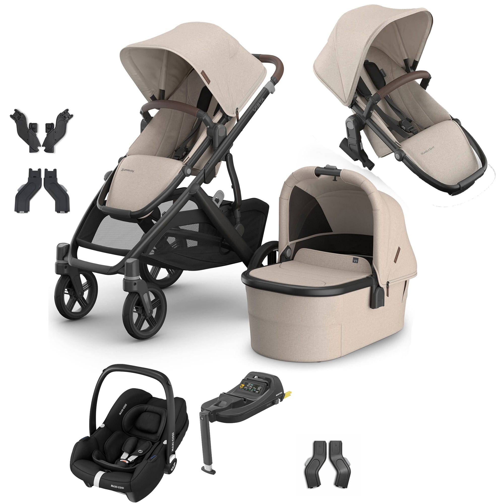 Uppababy travel systems Uppababy Vista V3 Duo Maxi-Cosi Travel System - Ada VIS-DUO-TS-ADA-1