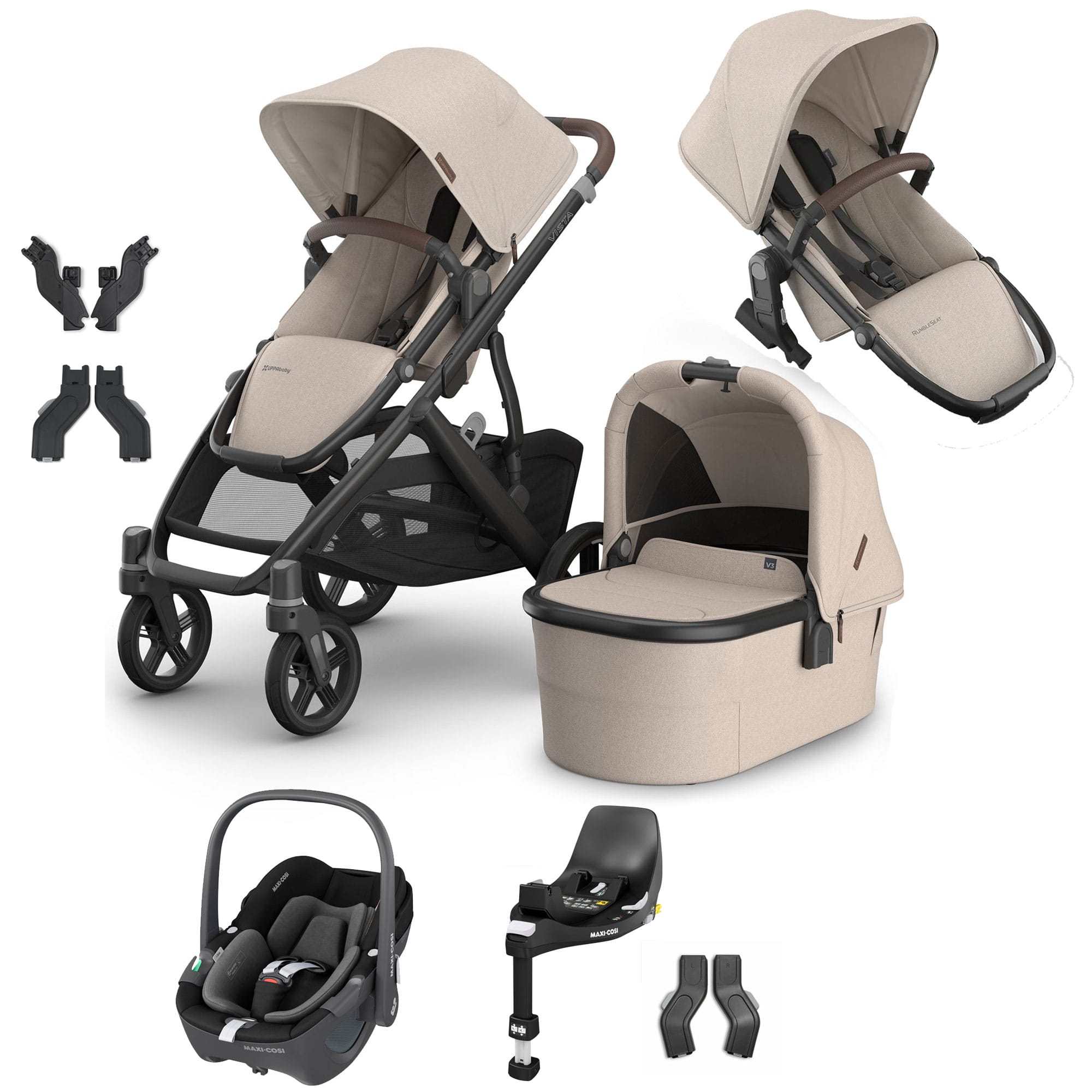 Uppababy travel systems Uppababy Vista V3 Duo Maxi-Cosi Travel System - Ada VIS-DUO-TS-ADA-2
